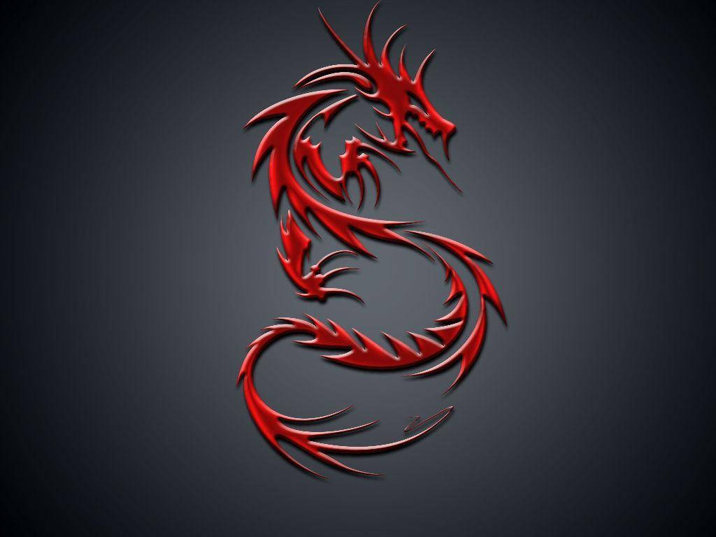 Red S Dragon Background