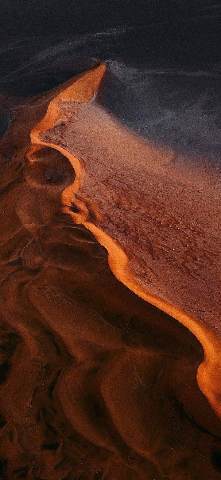 Red Sand Dunes Miui Background