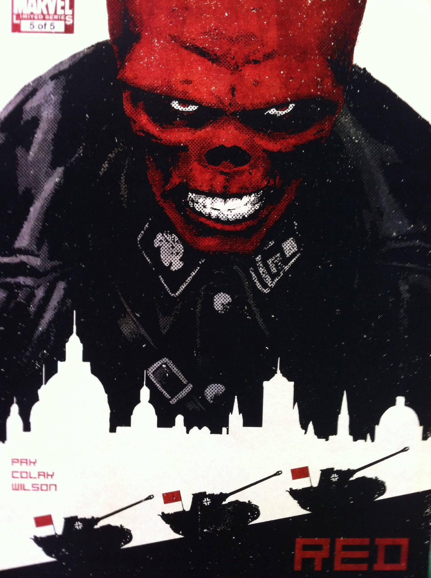 Red Skull From Schutzstaffel Background