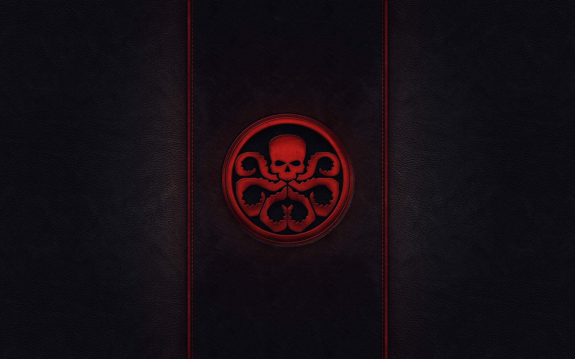 Red Skull Hydra Flag Background