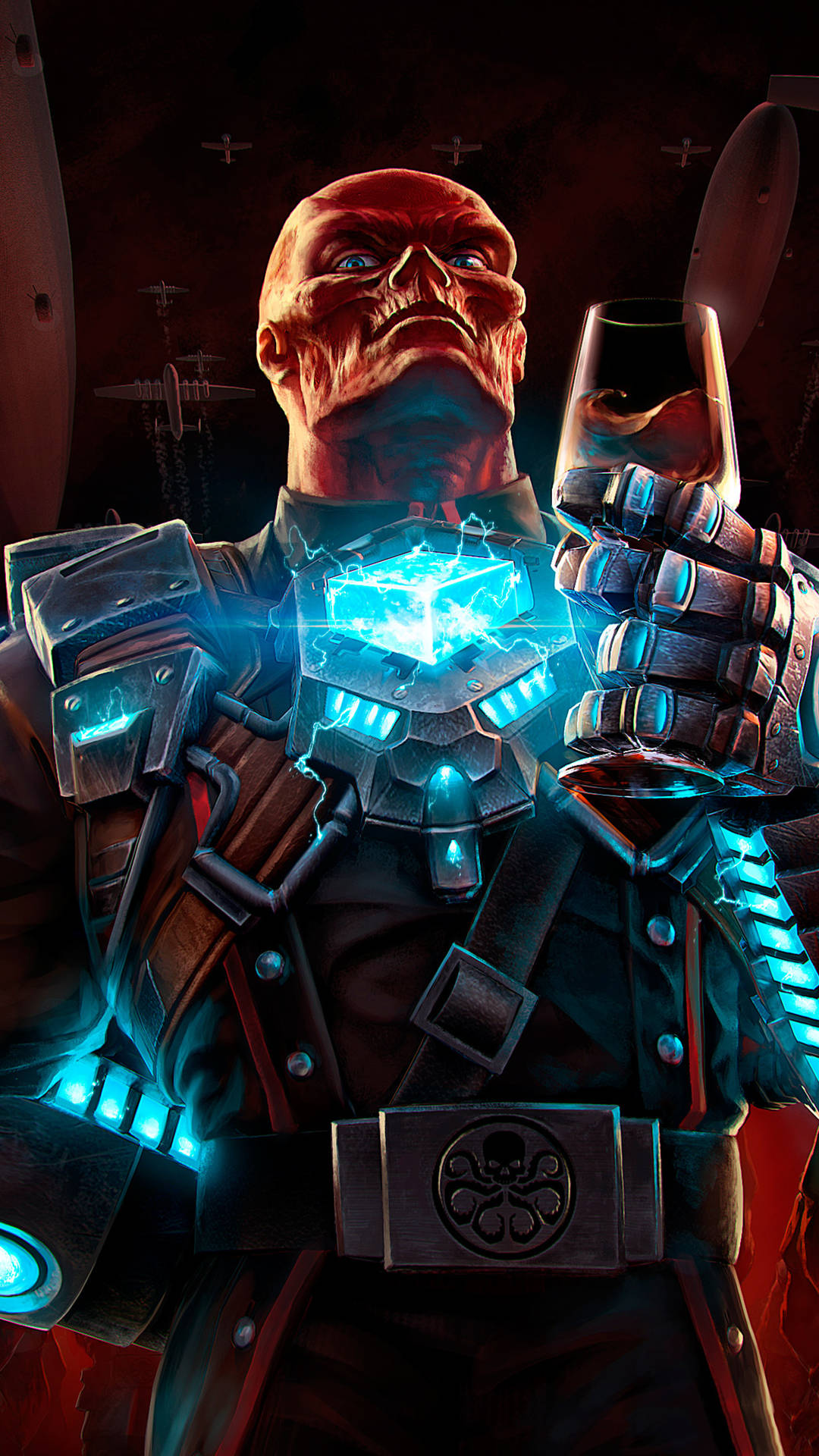 Red Skull Leader Of Hydra Background