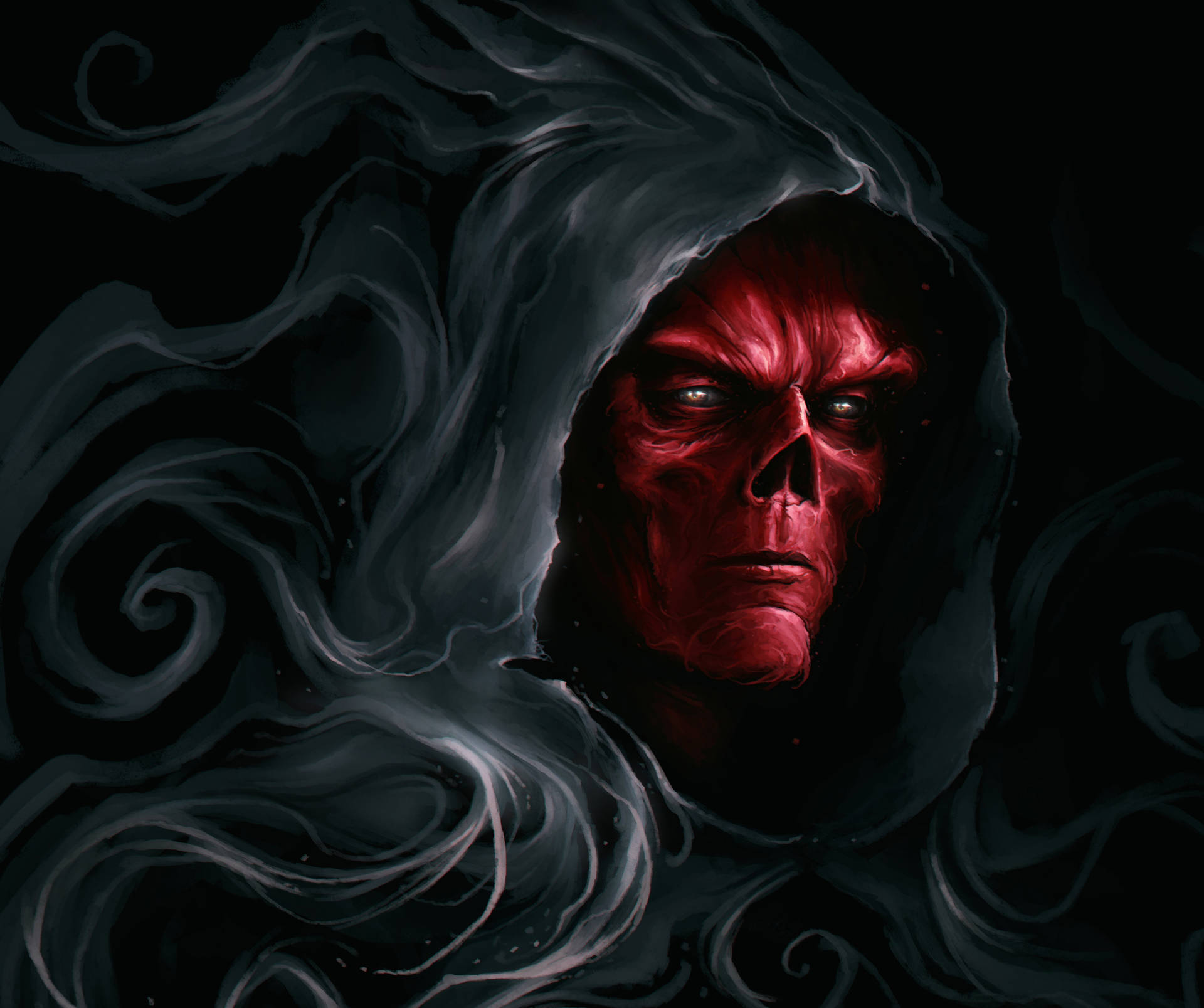 Red Skull The Stonekeeper Art Background