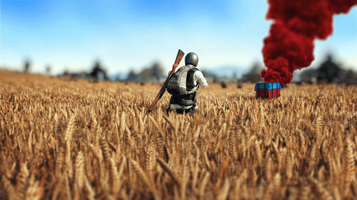 Red Smoking Loot Pubg Banner