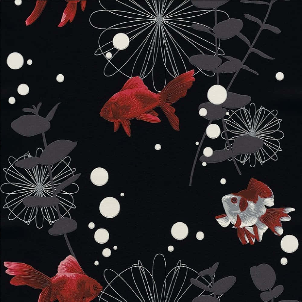 Red Snapper Floral Pattern