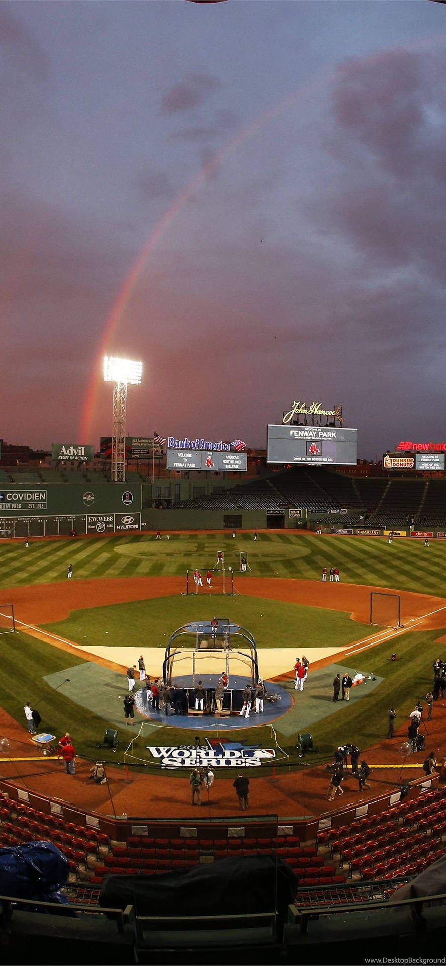 Red Sox Baseball Field Background