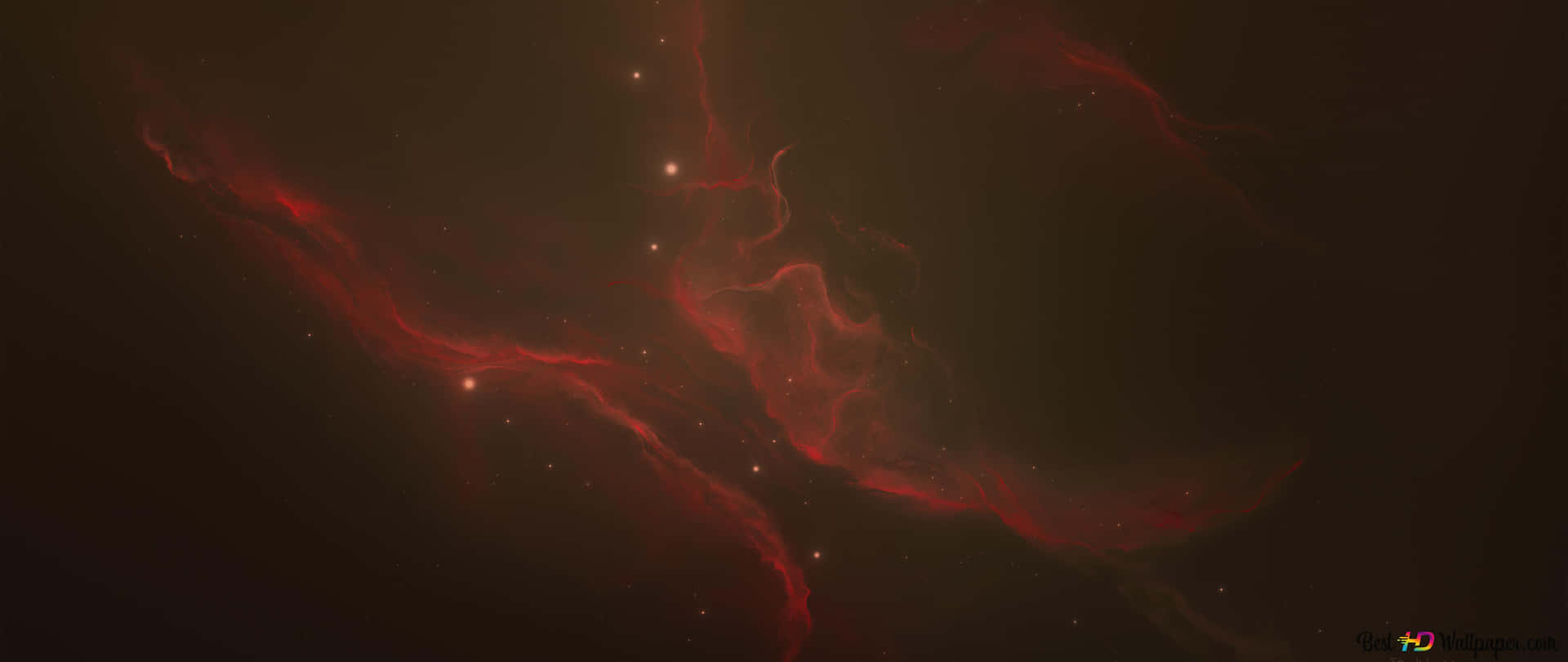 Red Space Water Smoke Background