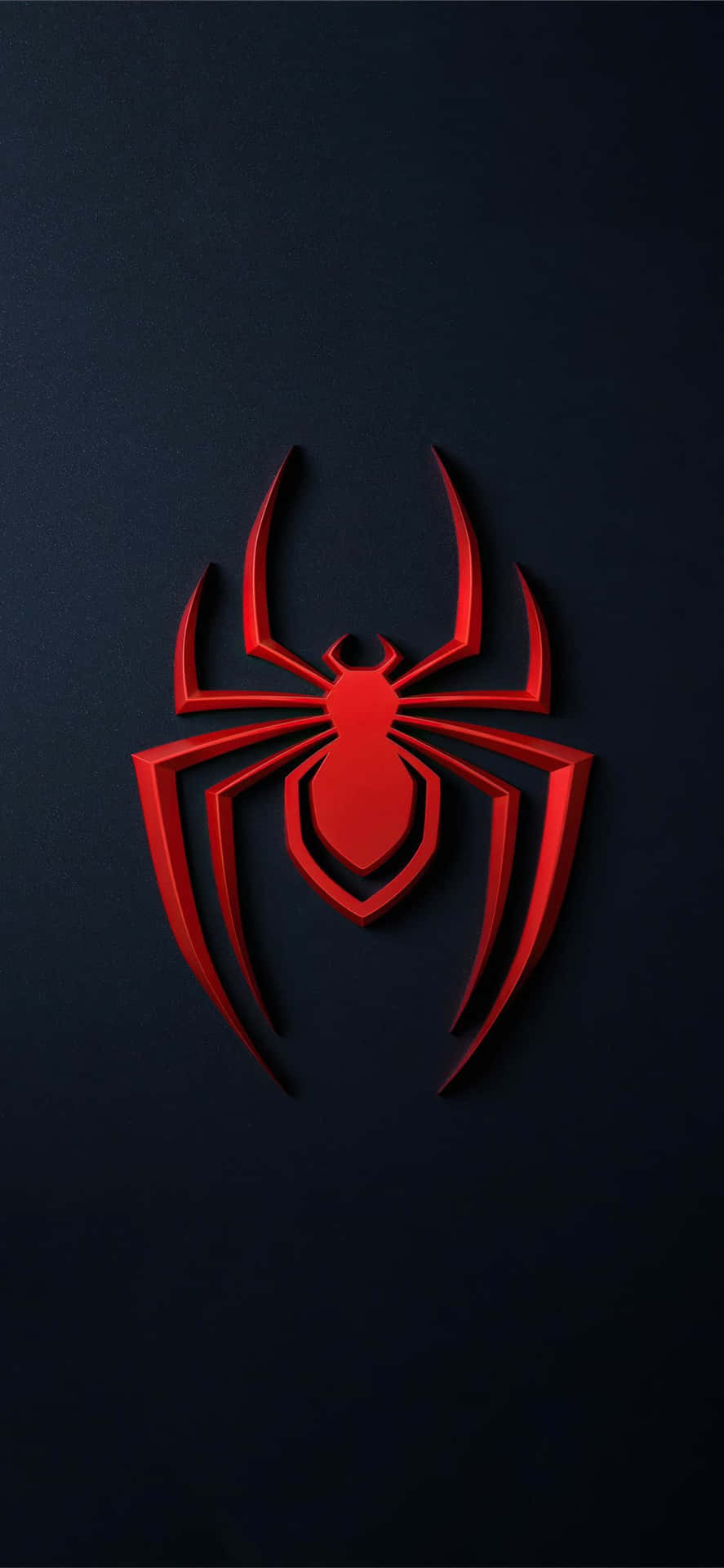 Red Spider Man Ps4 Logo Dark Background. Background