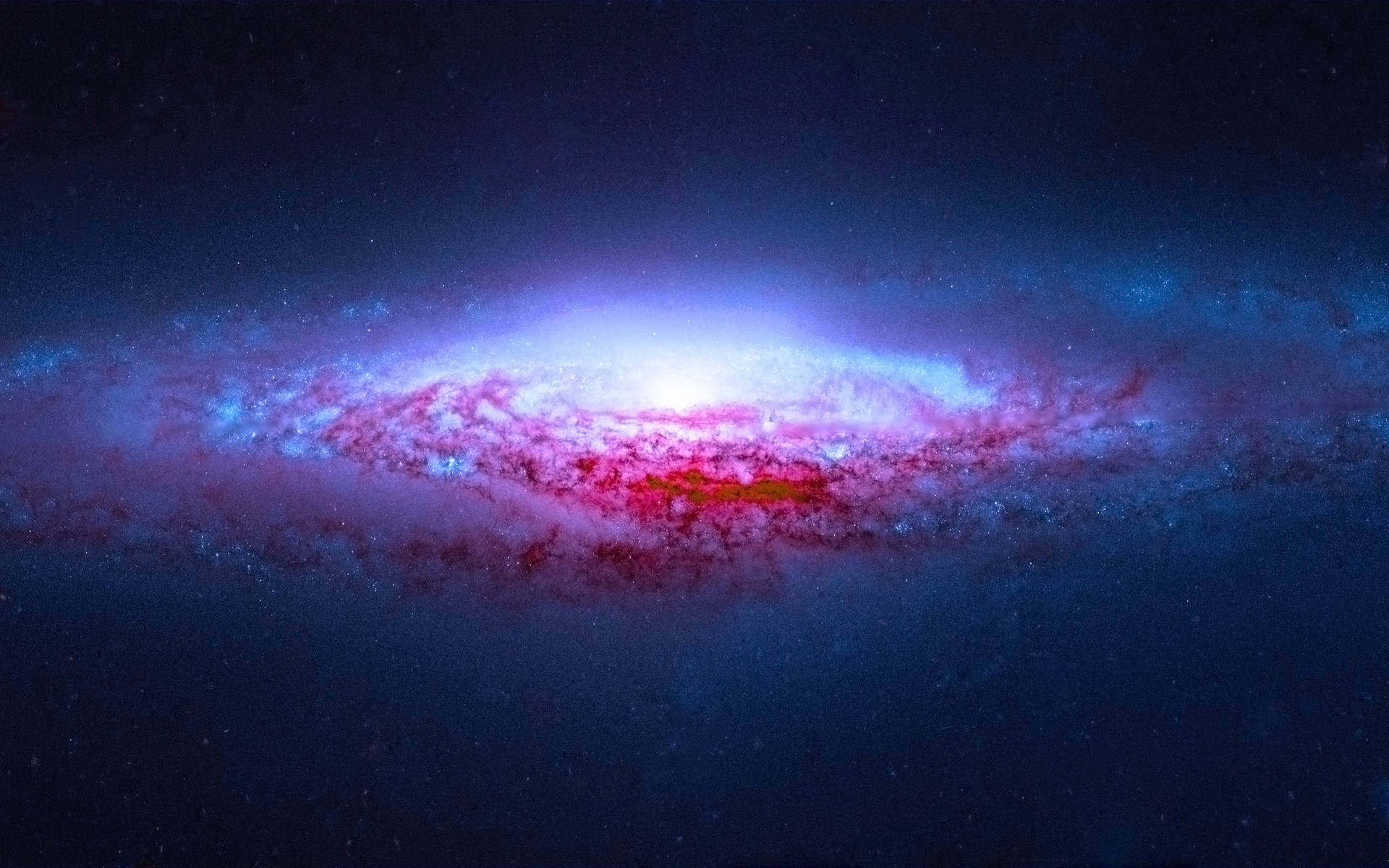 Red Spiral Aesthetic Galaxy Background