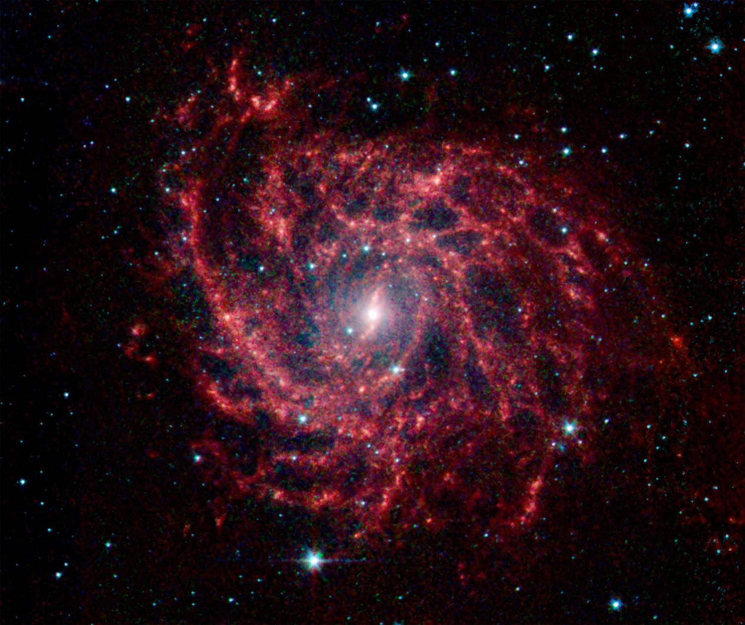 Red Spiral Galaxy Up-close Universal