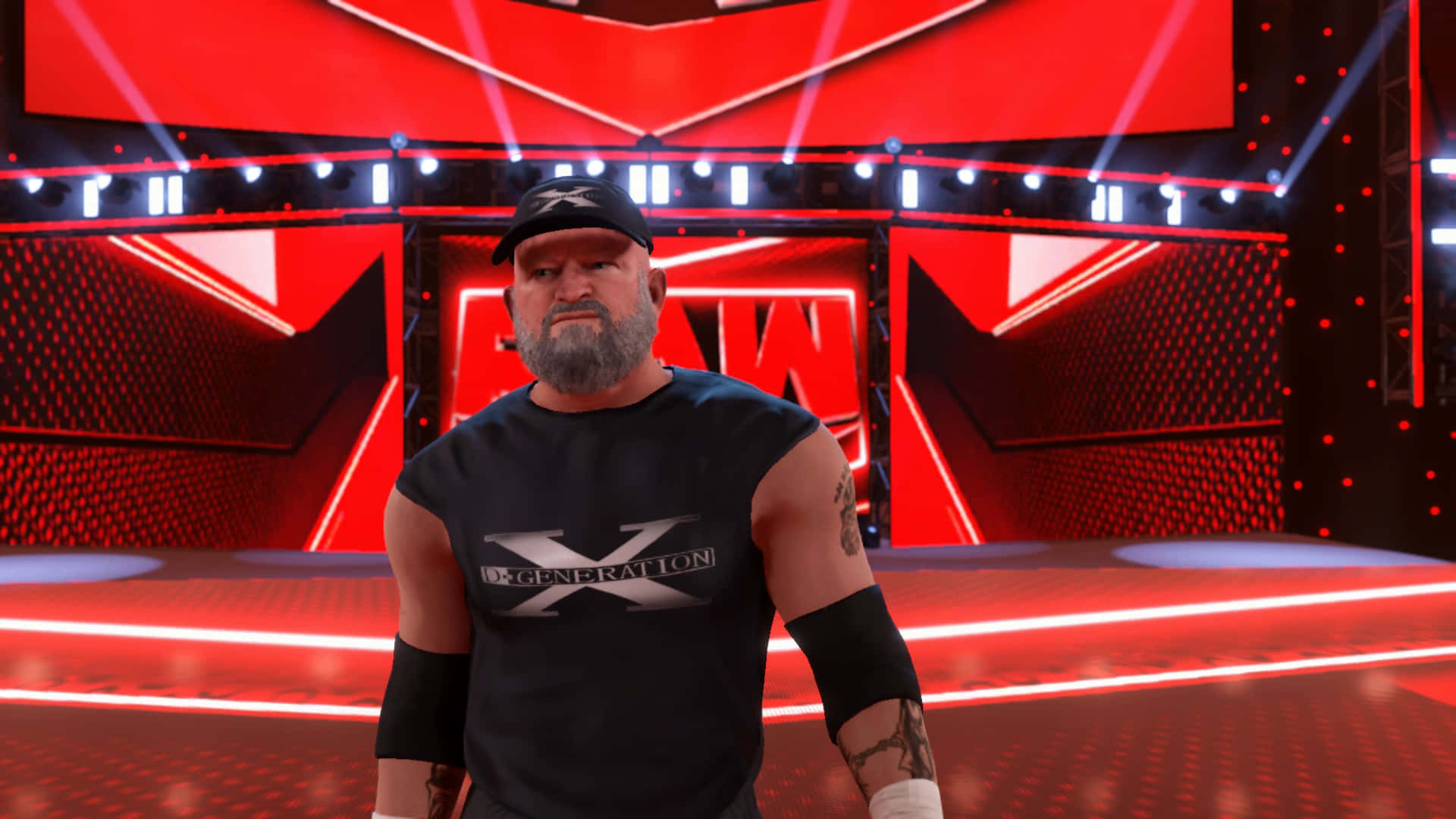 Red Stage Road Dogg Background