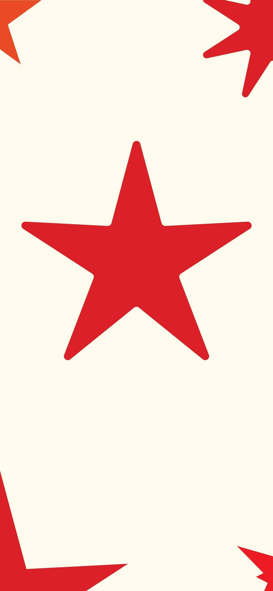Red Star Pattern Background