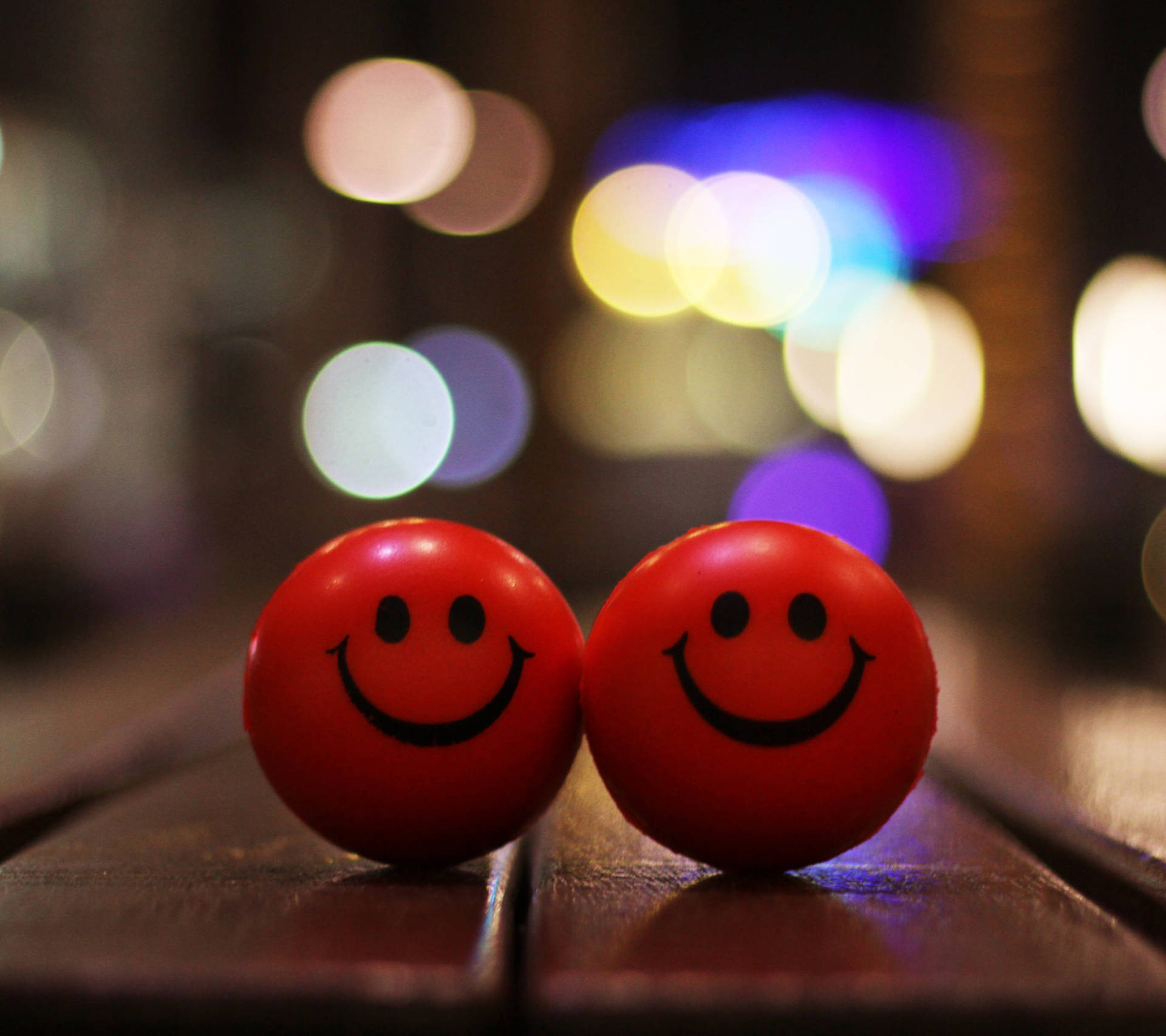 Red Stress Balls Smile Background