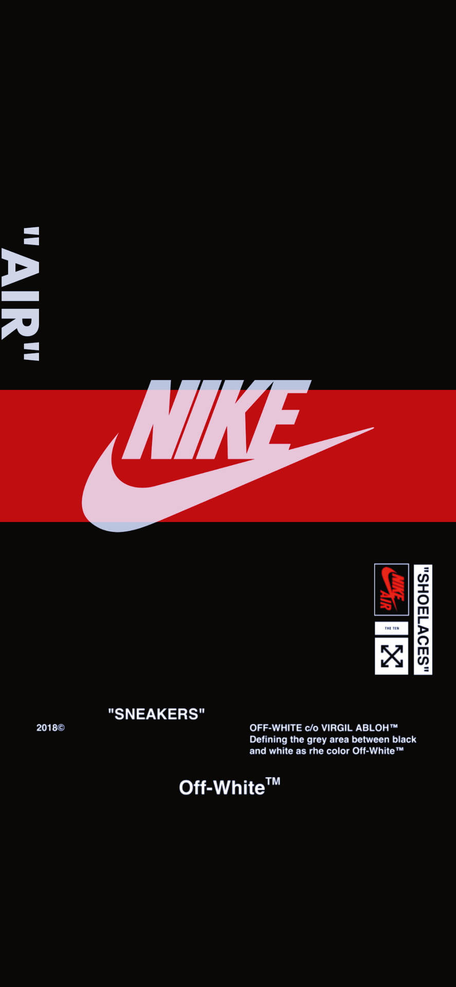 Red Stripe Nike Iphone Logo Background