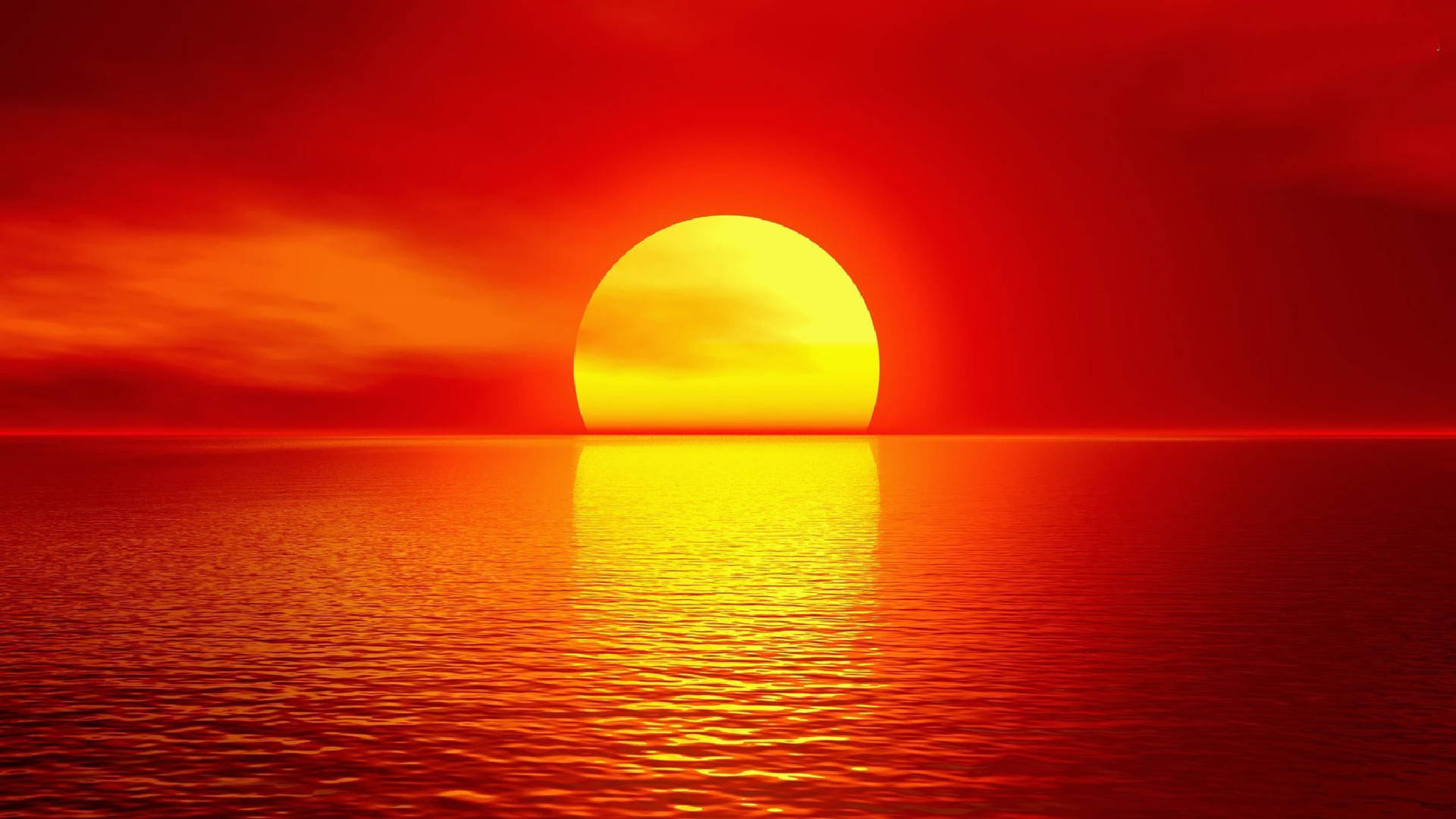 Red Sunset Background