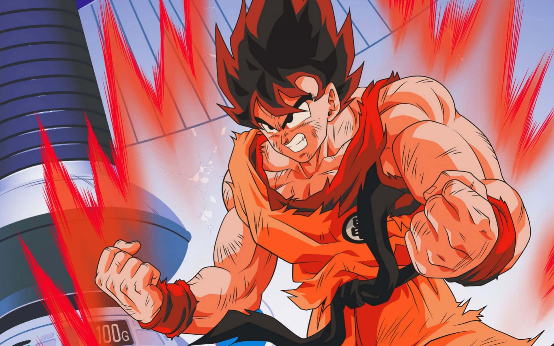 Red Super Saiyan Dragon Ball Z Goku Background