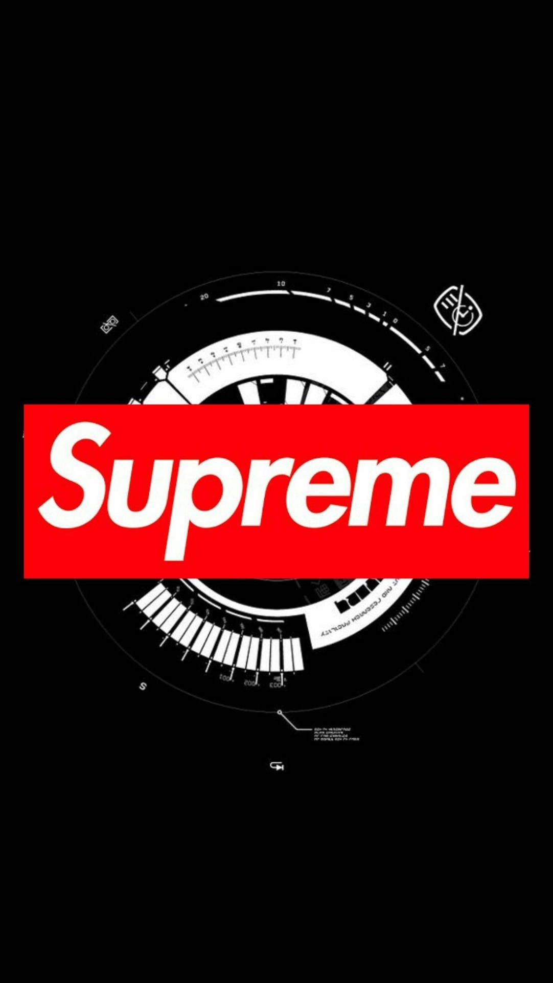 Red Supreme Brand Logo Background