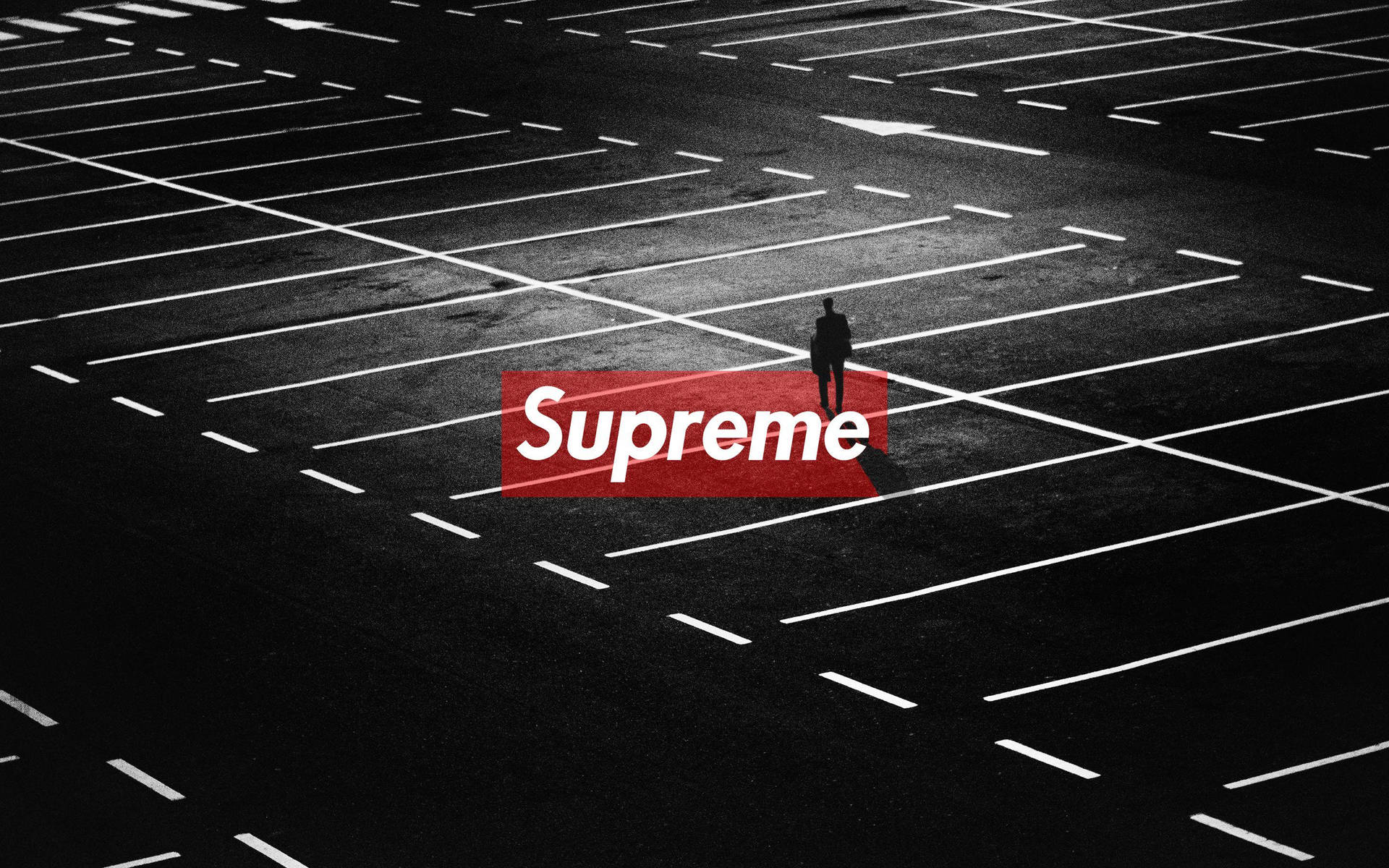 Red Supreme Empty Parking Space Background