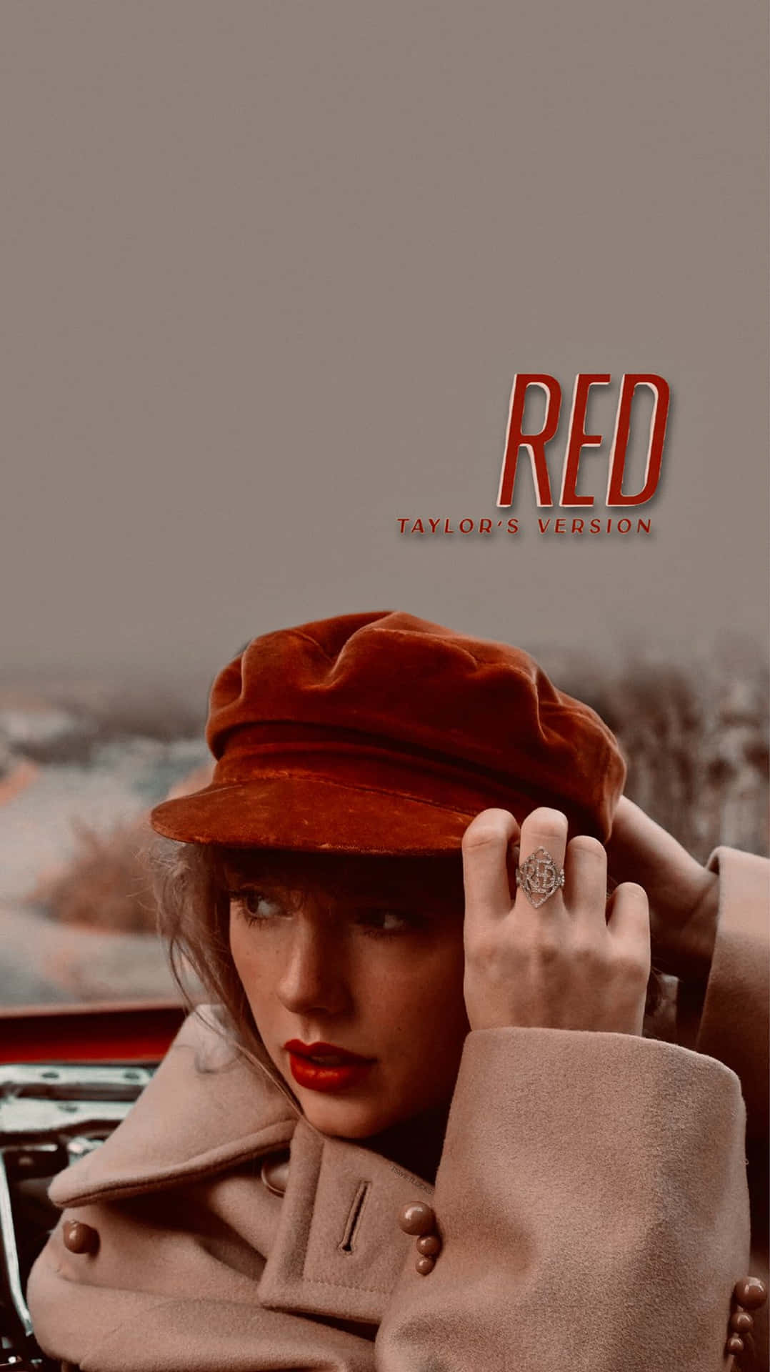 Red Taylor's Version – The Redesigned Taylor Swift Album Background