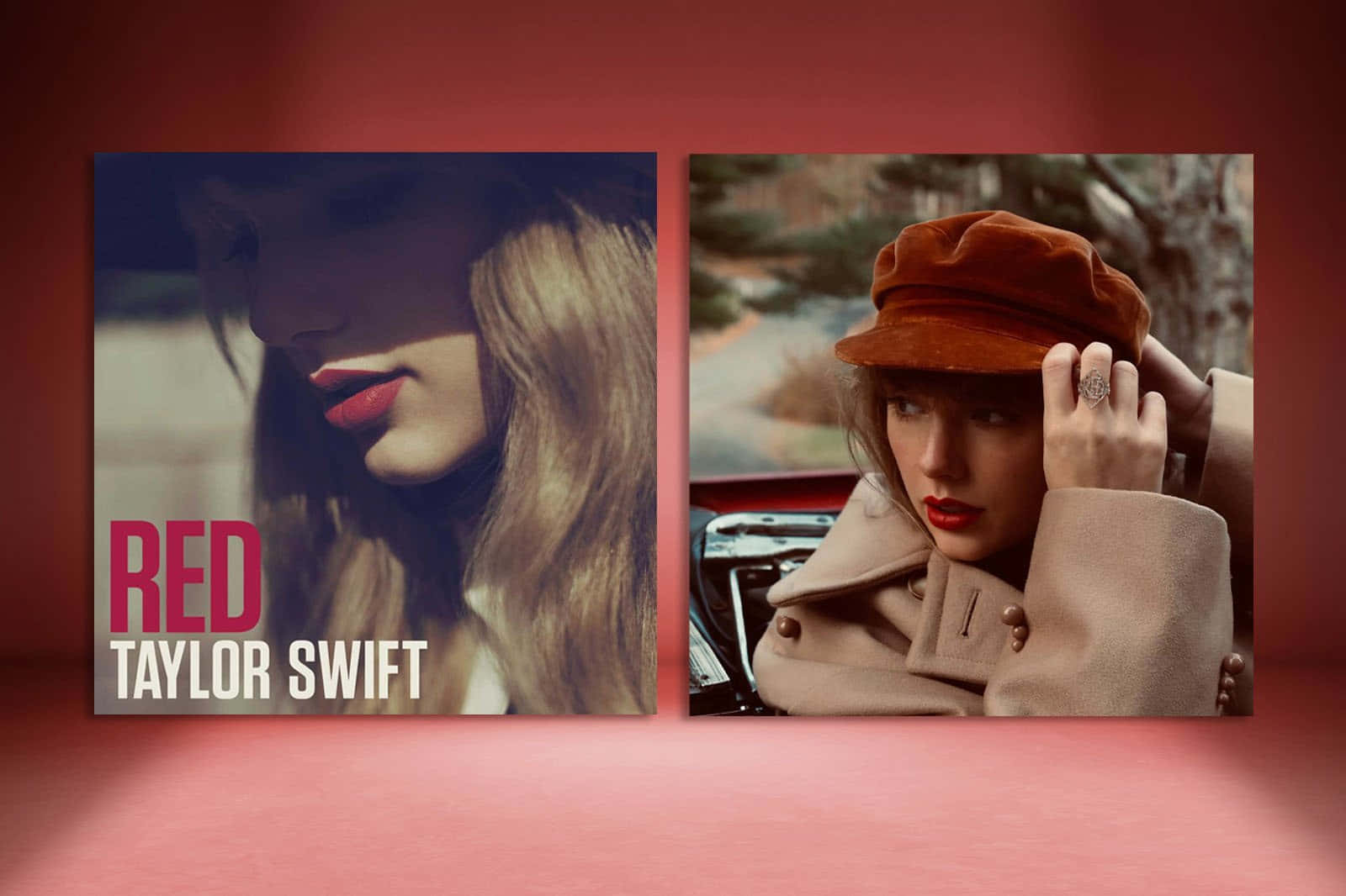 Red Taylors Version Vs Her First Release Background