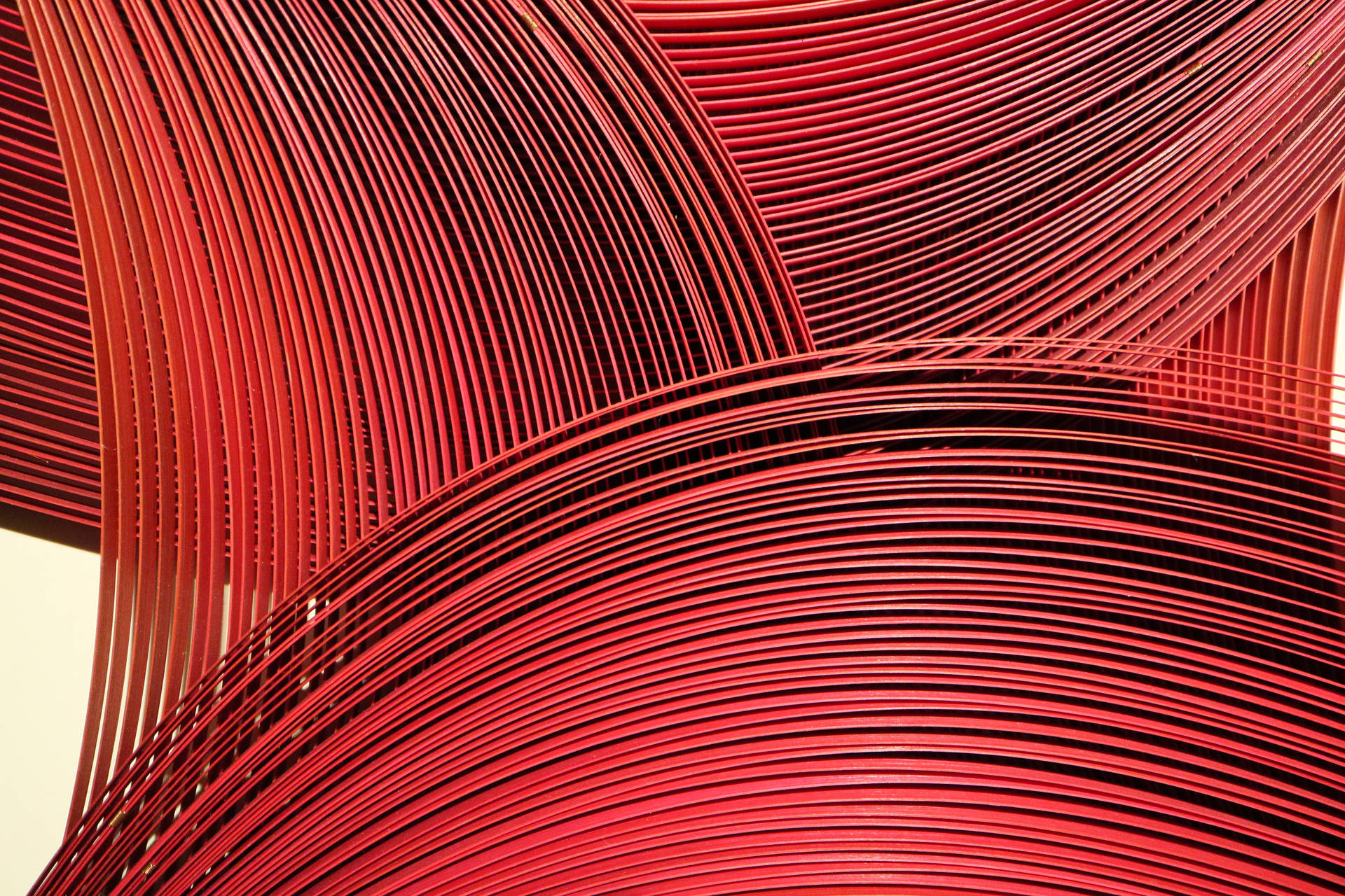 Red Textured Wave Strips Background