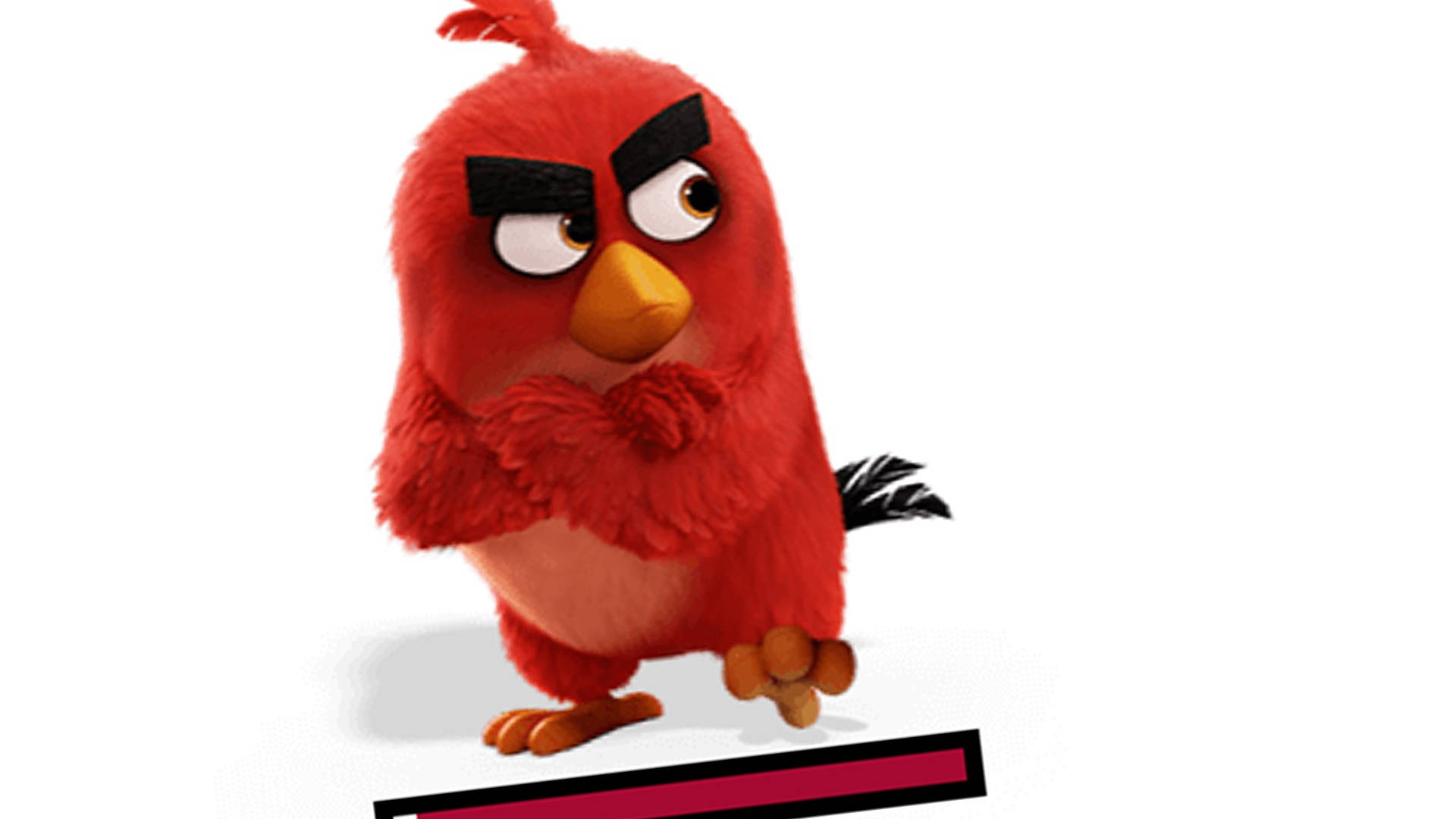 Red The Bird From The Angry Birds Movie Background