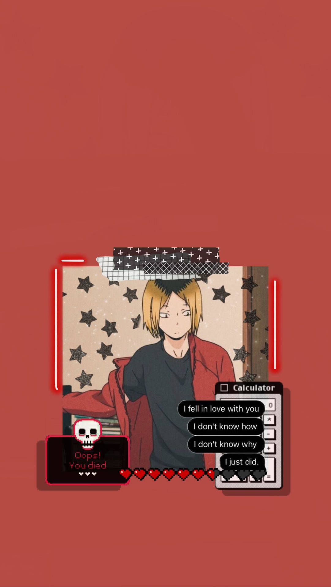 Red-themed Kenma Background