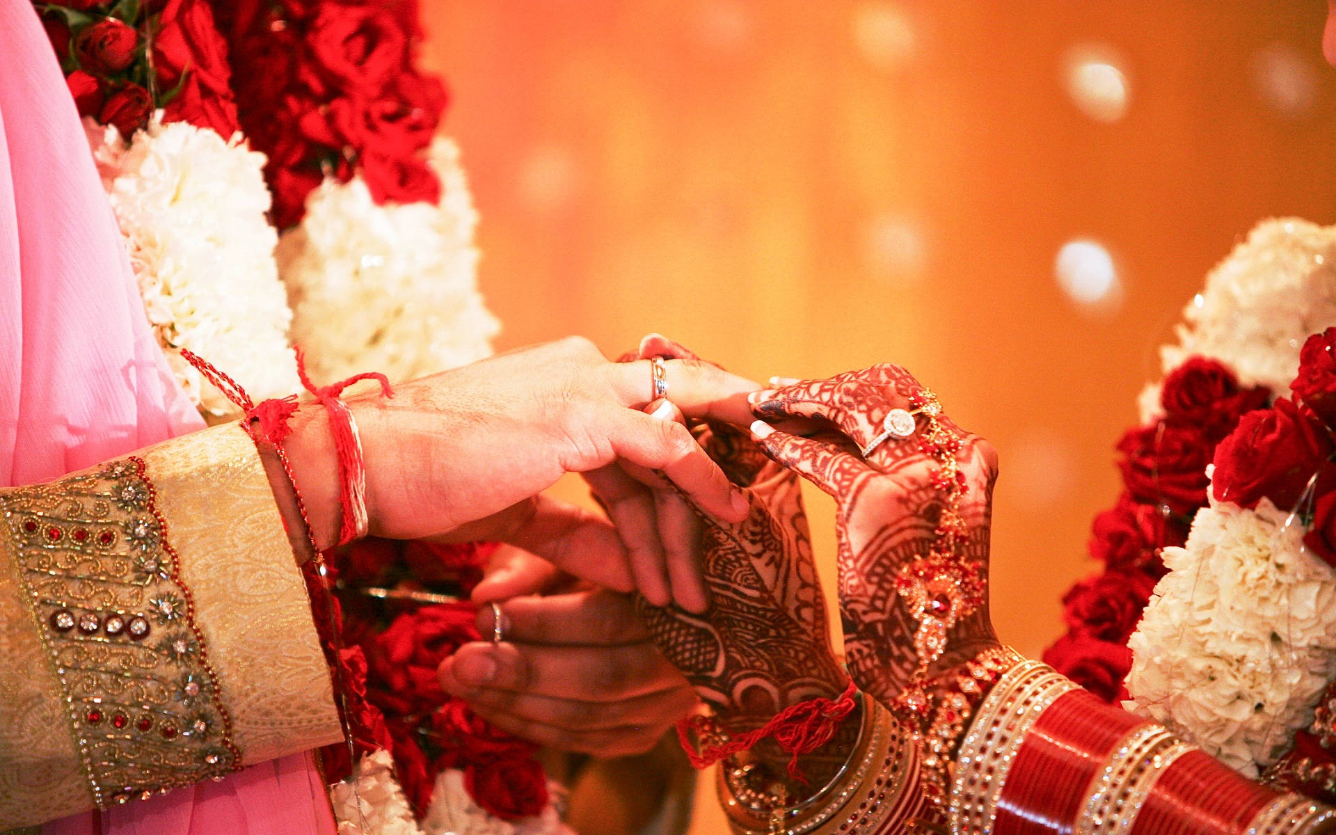 Red Traditional Indian Wedding Background