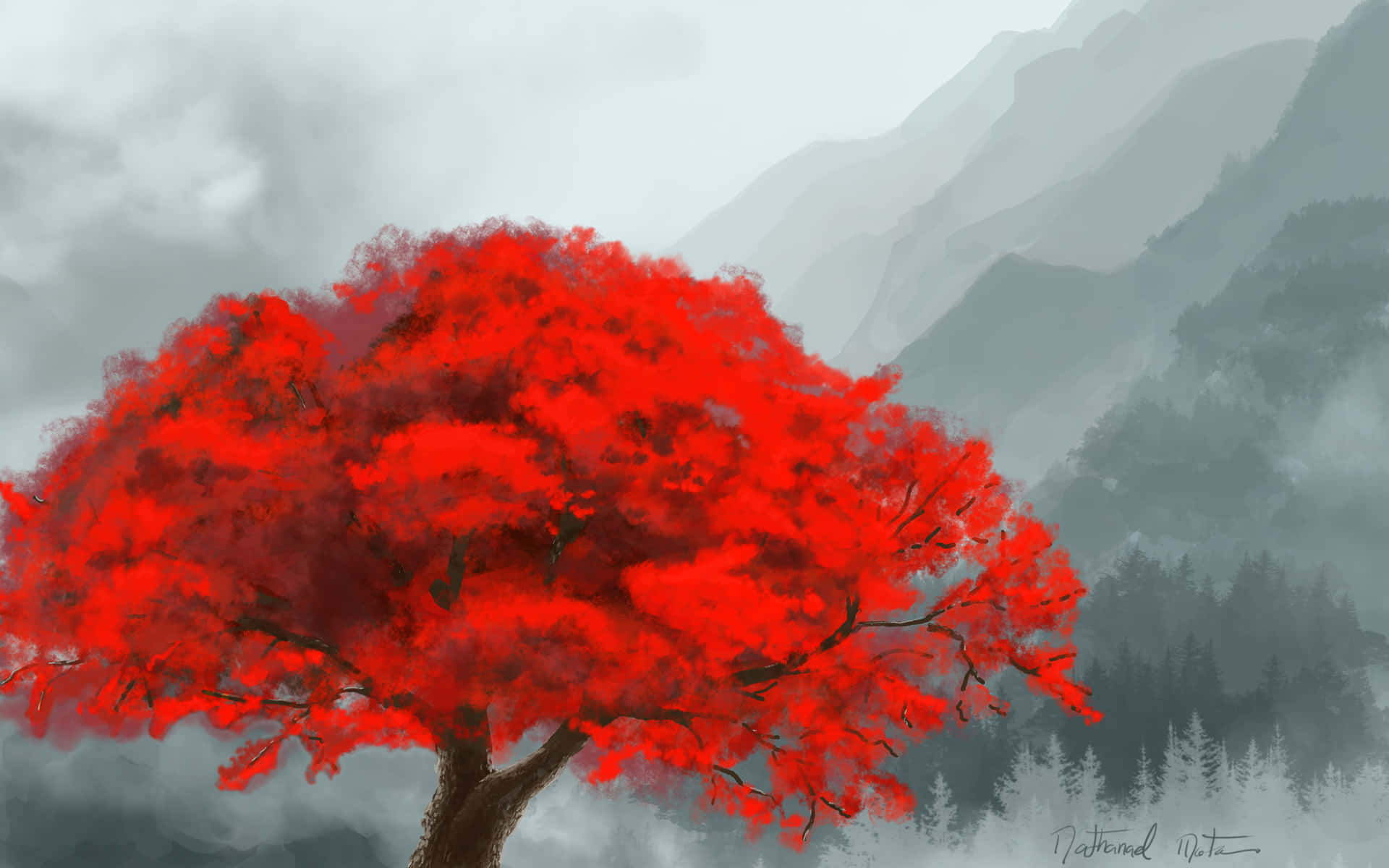 Red Tree Art