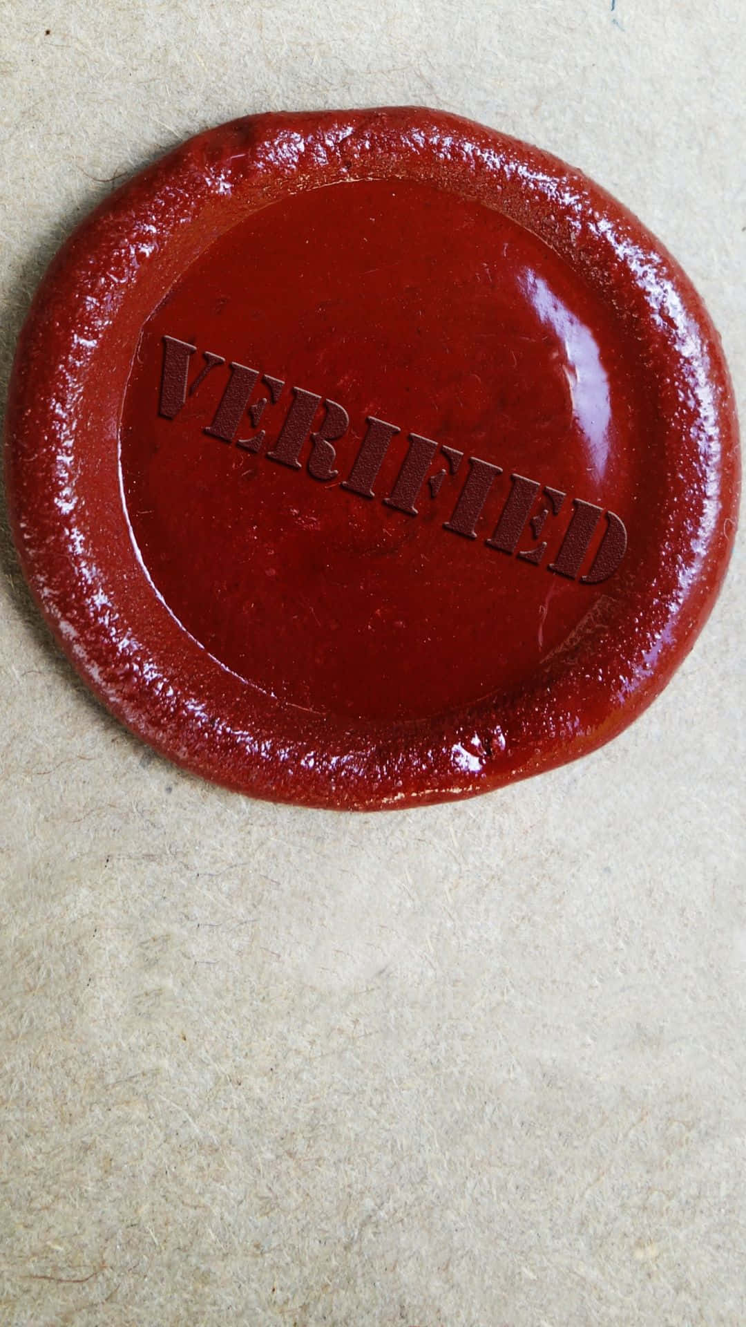 Red Verified Seal Background