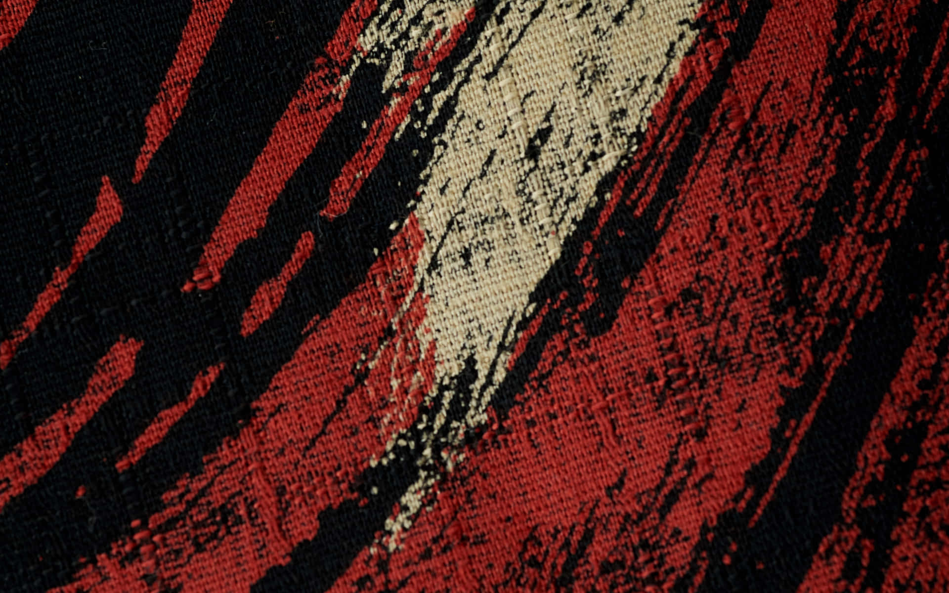 Red, White, And Black Fabric Texture Background