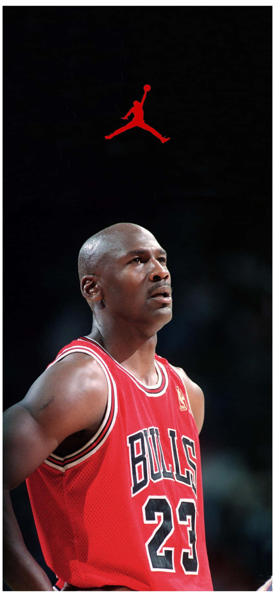 Red, White And Black Michael Jordan Jersey Background