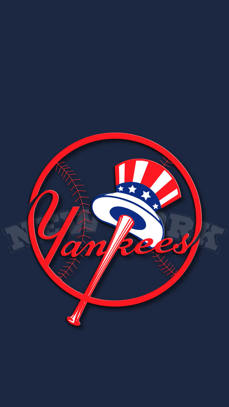 Red White And Blue New York Yankees Iphone Background