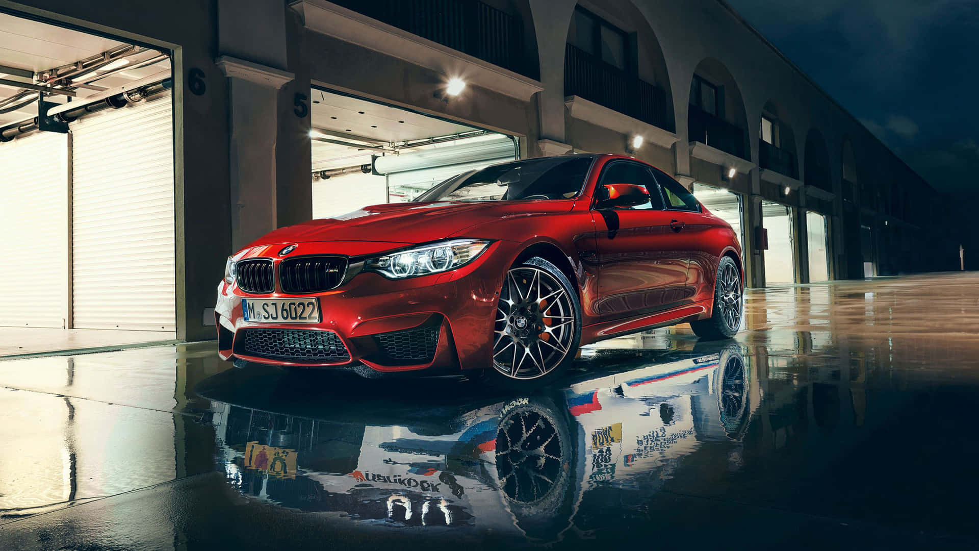 Red White Cool Bmw Background