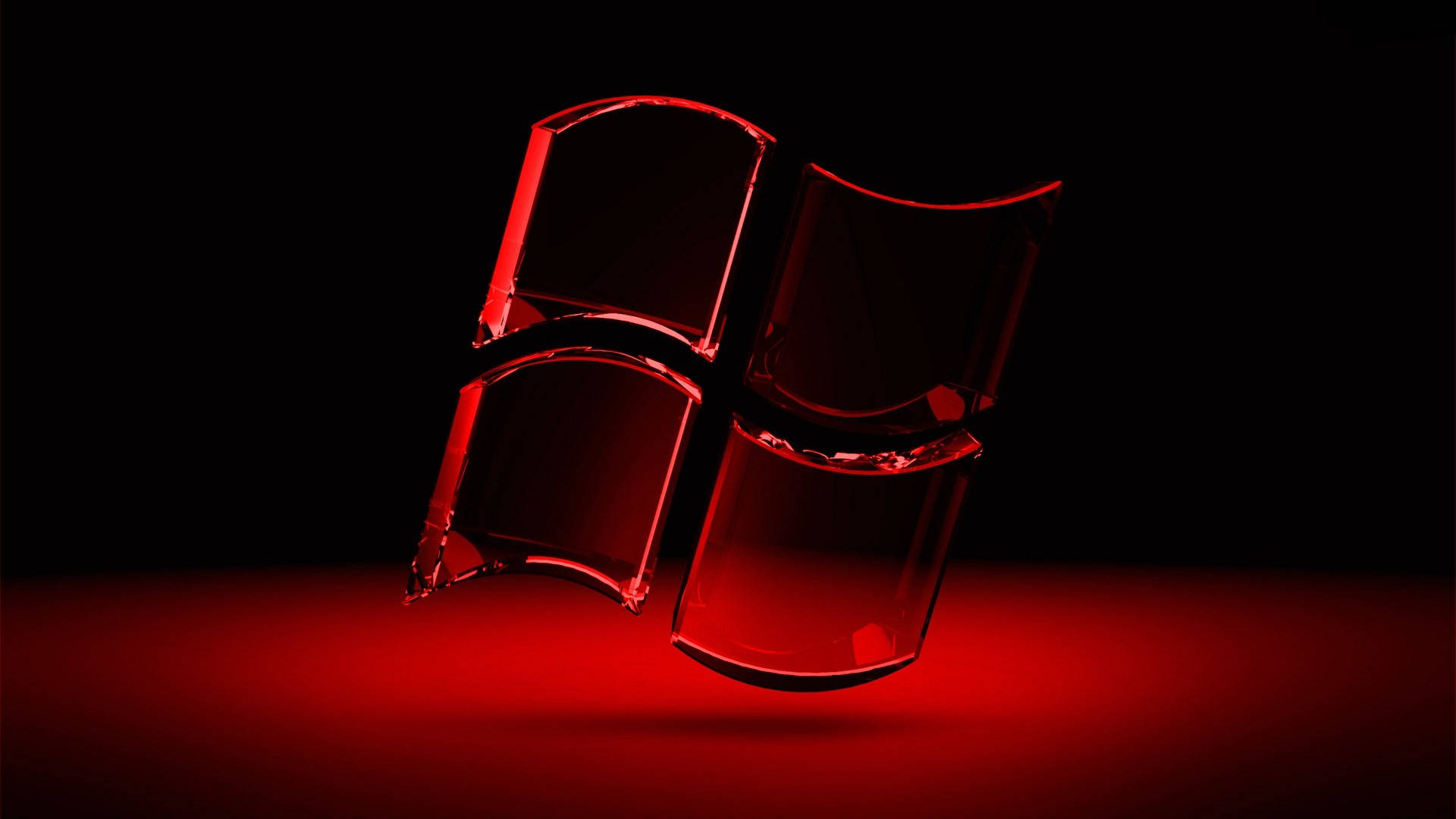 Red Windows Transparent Logo Background