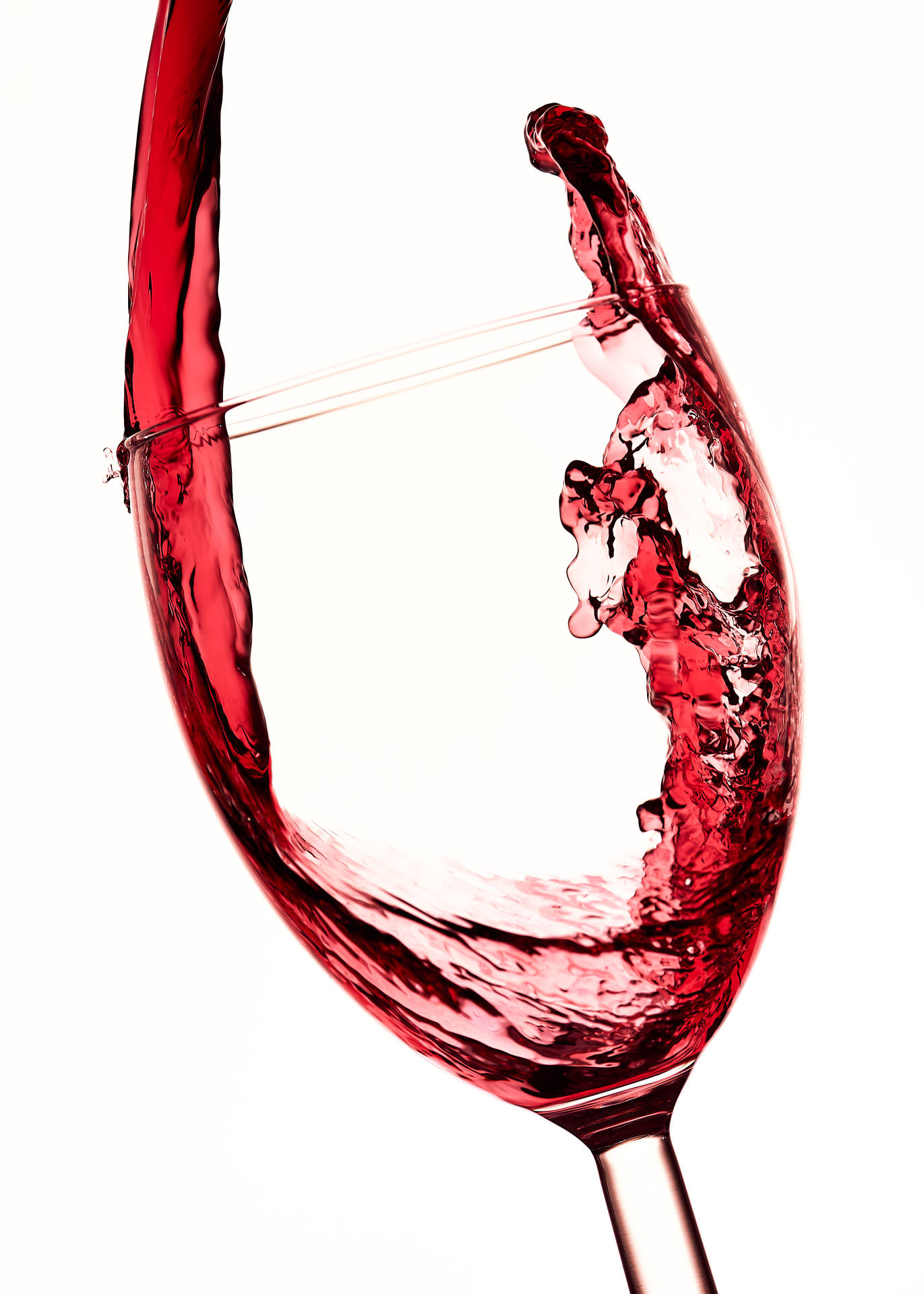 Red Wine In Wine Glass Background