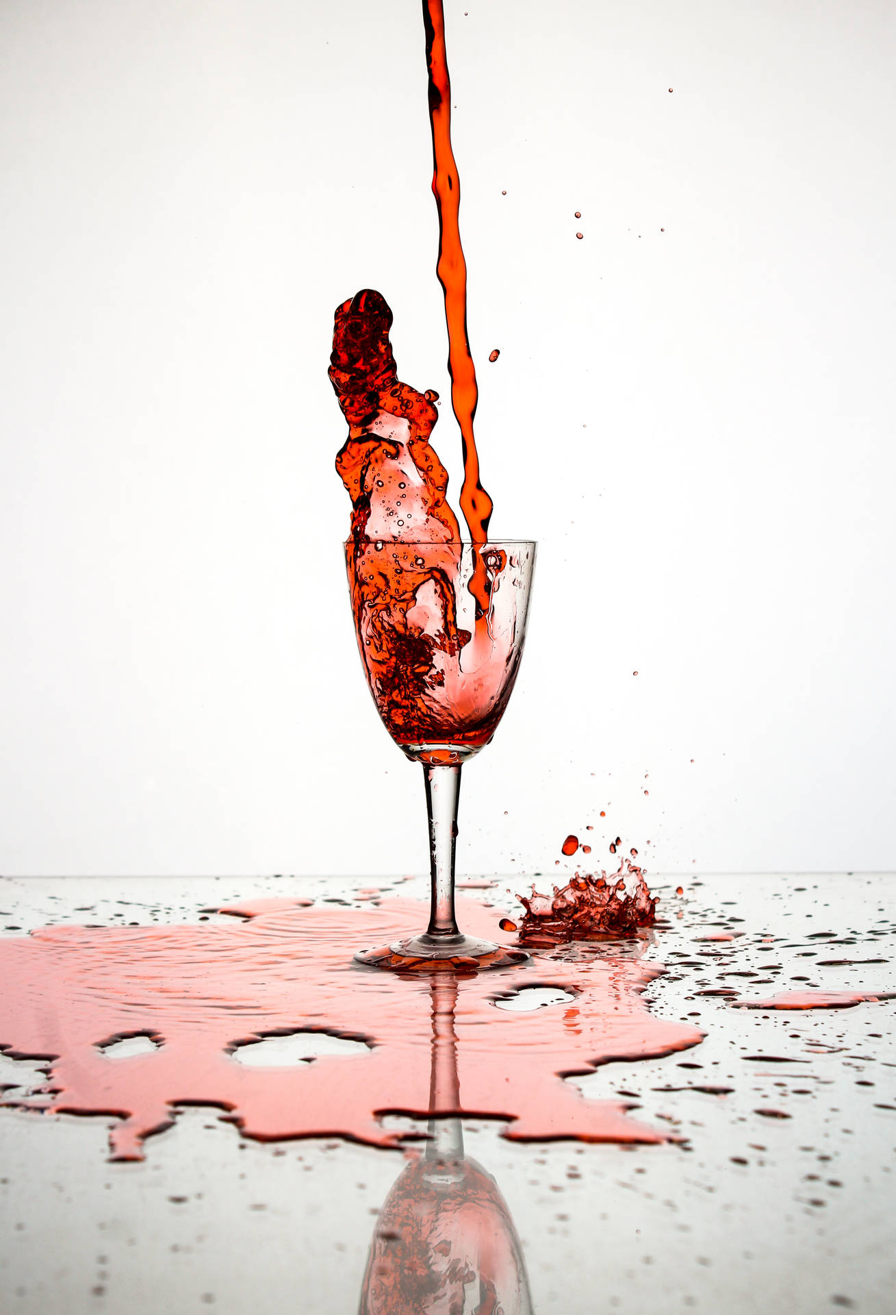 Red Wine Splatters Background