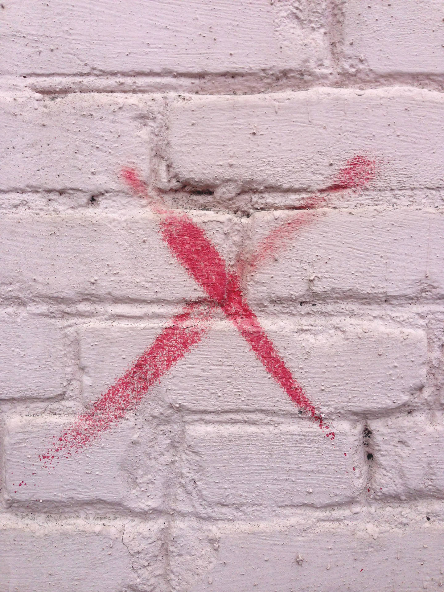 Red X Sign Graffiti Background