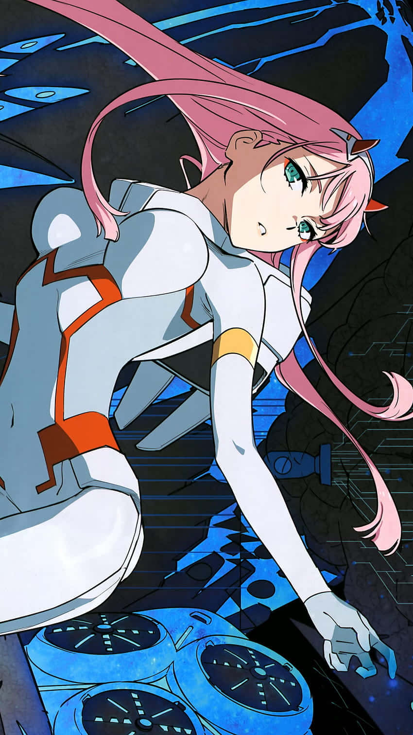 Redefine Your Phone With A Darling In The Franxx Case Background