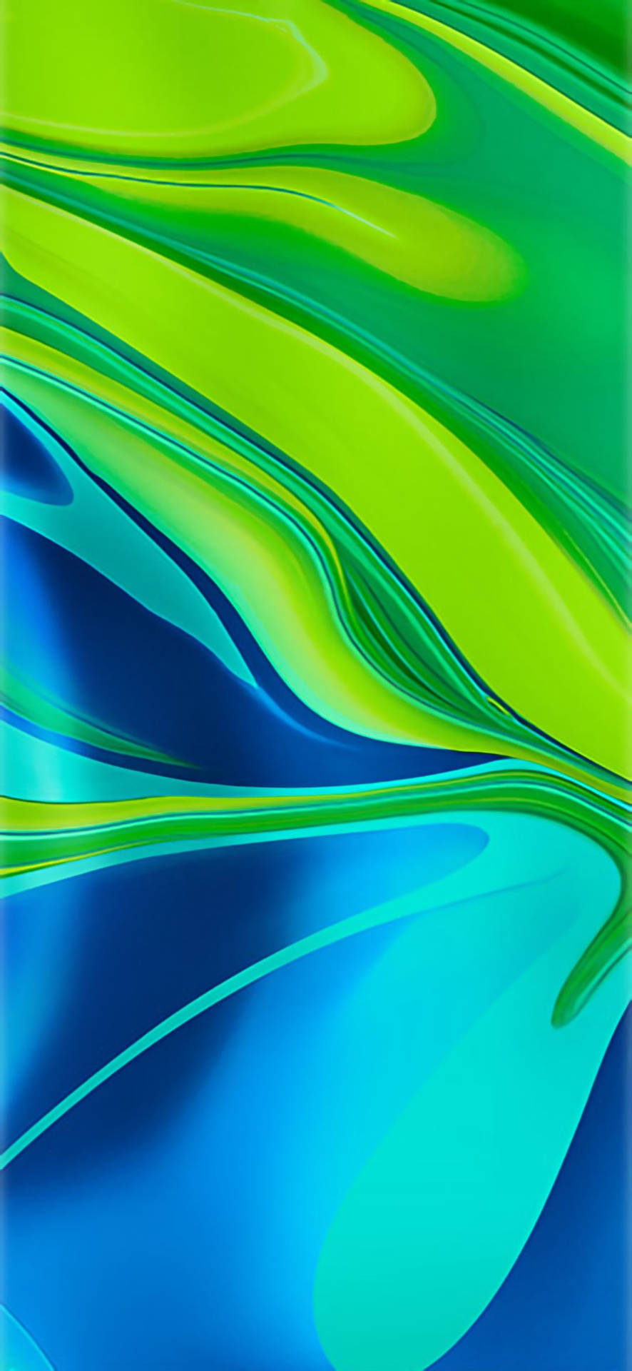 Redmi 9 Blue Green Paint Abstract Background