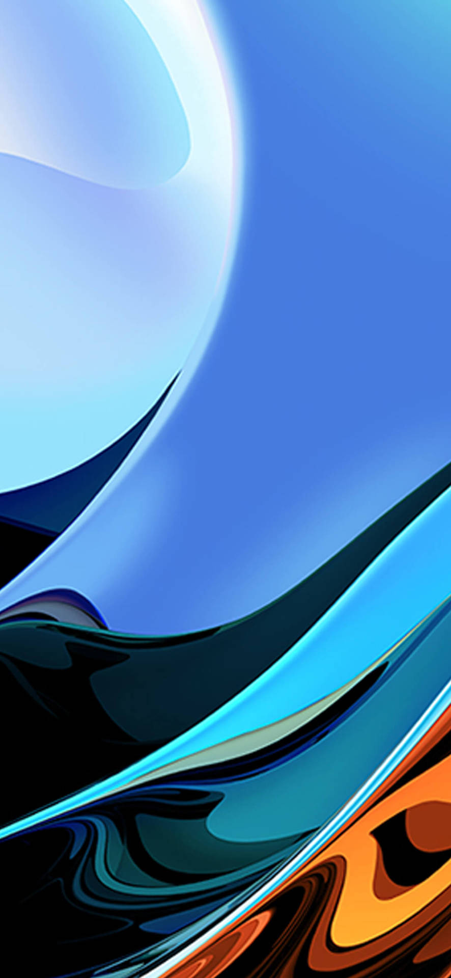 Redmi 9 Blue Streak Gradient Background