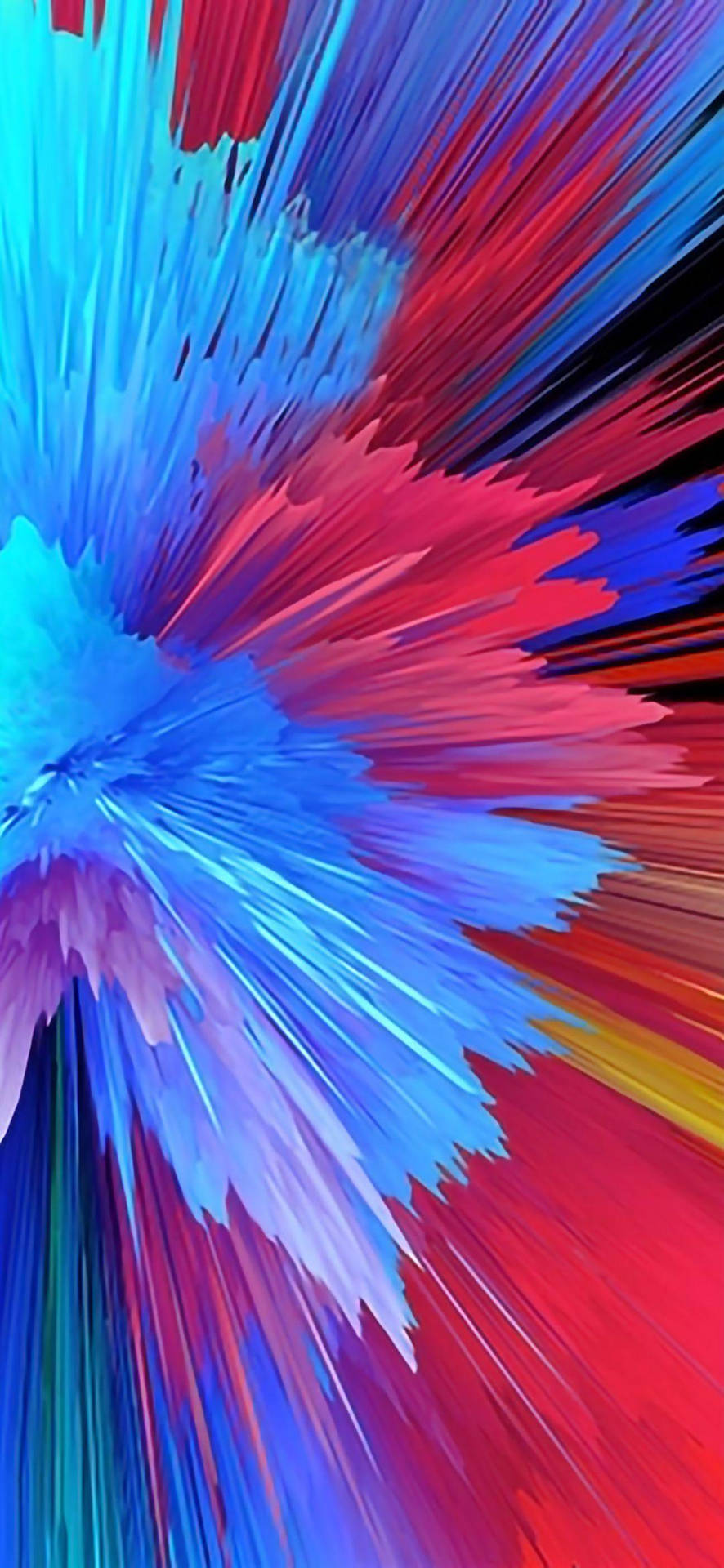 Redmi 9 Colorful Explosion Lines Background