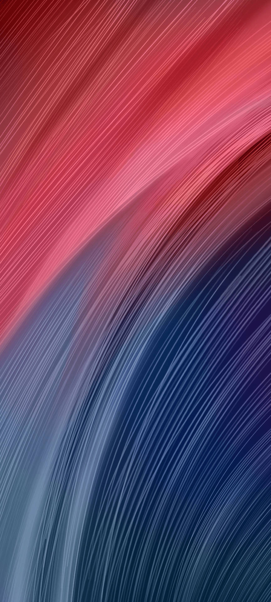 Redmi 9 Pink And Blue Curve Lines Background
