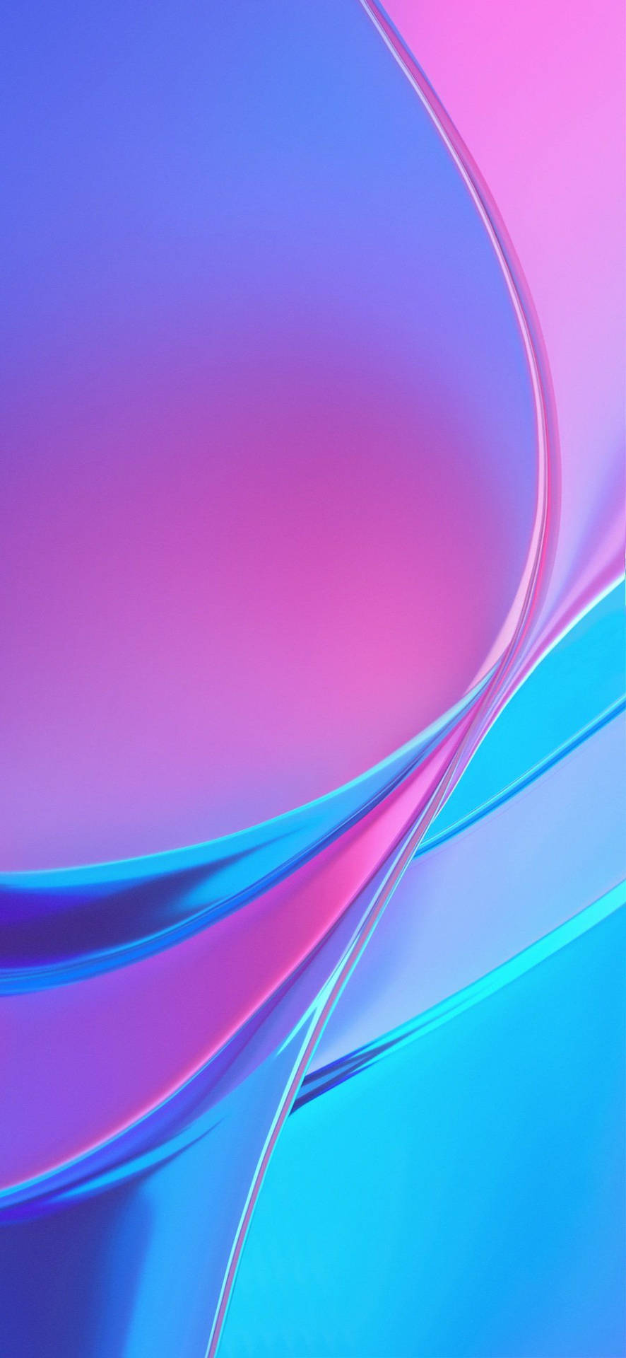 Redmi 9 Pink Blue Flow Abstract Background
