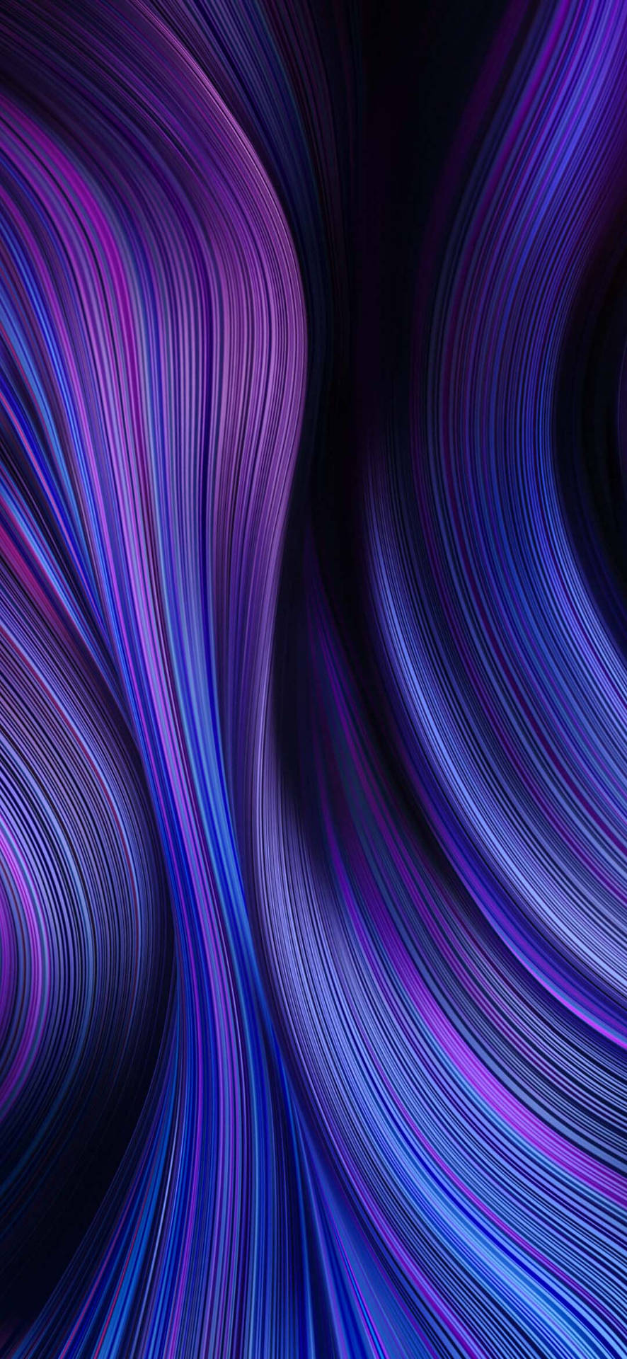 Redmi 9 Purple-blue Waves Abstract