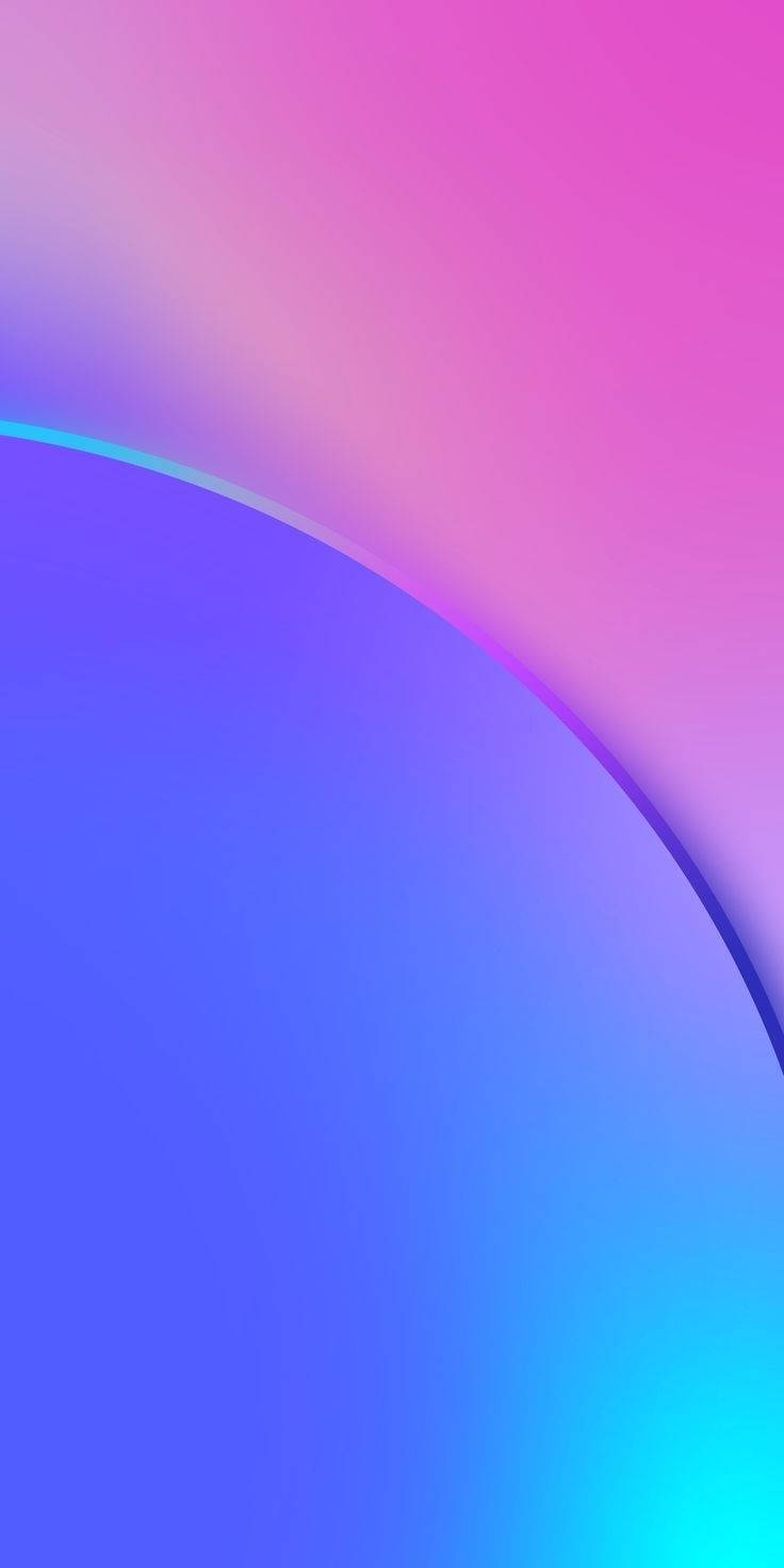 Redmi 9 Soft Curve Pink Blue Background