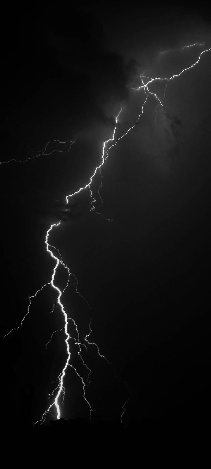 Redmi Note 10 Grayscale Lightning Bolt Background