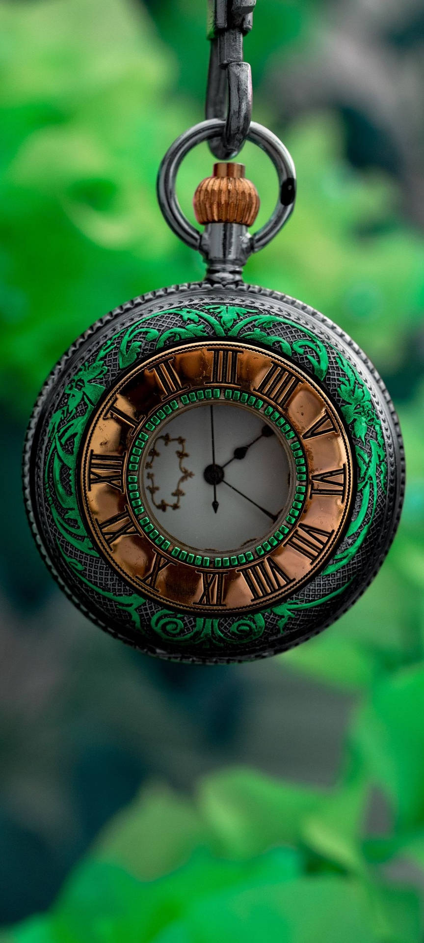 Redmi Note 10 Green Pocket Watch Background