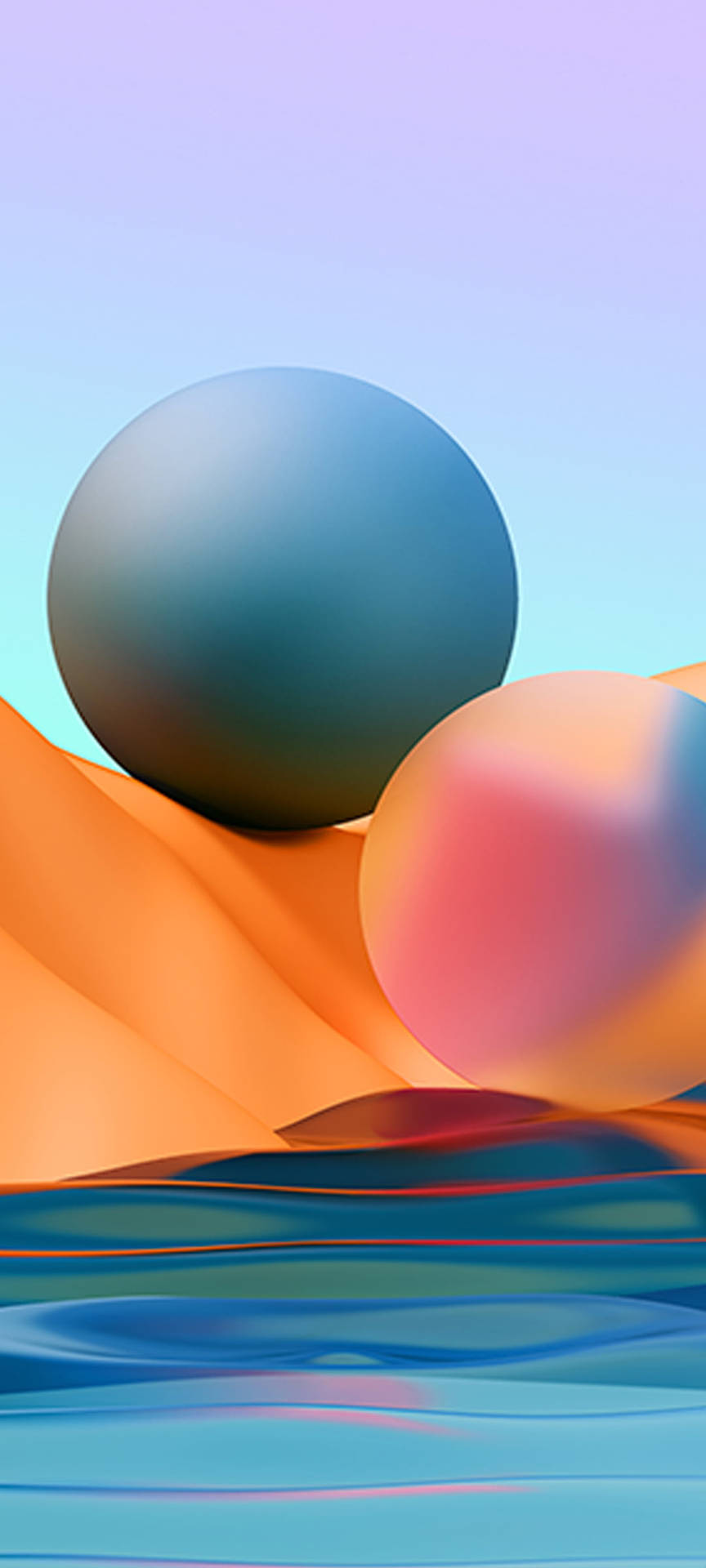 Redmi Note 10 Pastel Balls Background