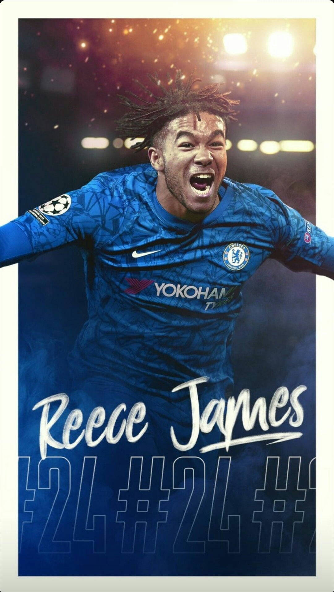 Reece James Name Script 24 Background