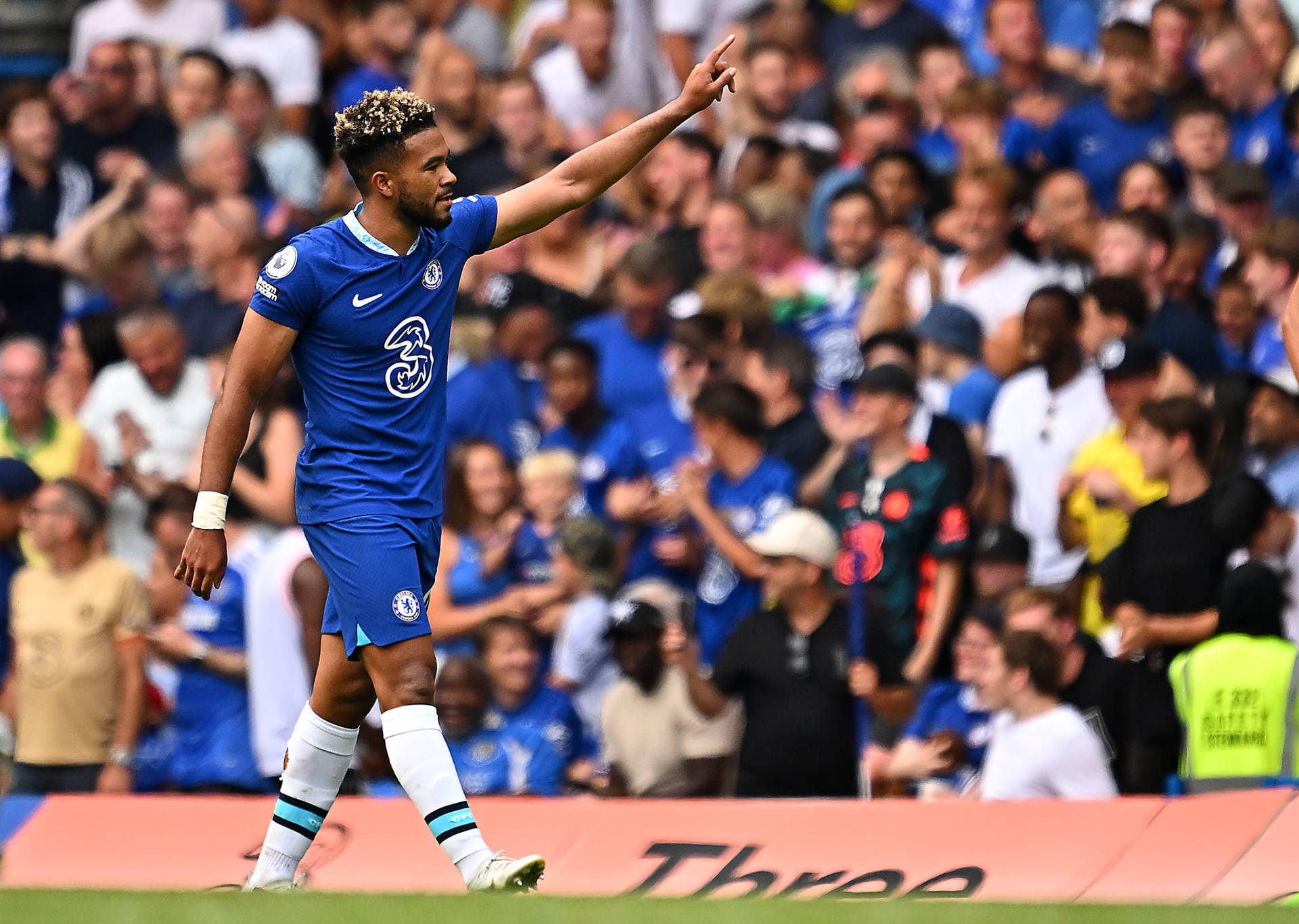 Reece James Posing Audience Background